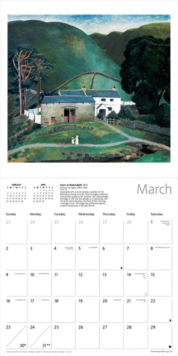 Kalender 2025 Women Artists 30x30cm