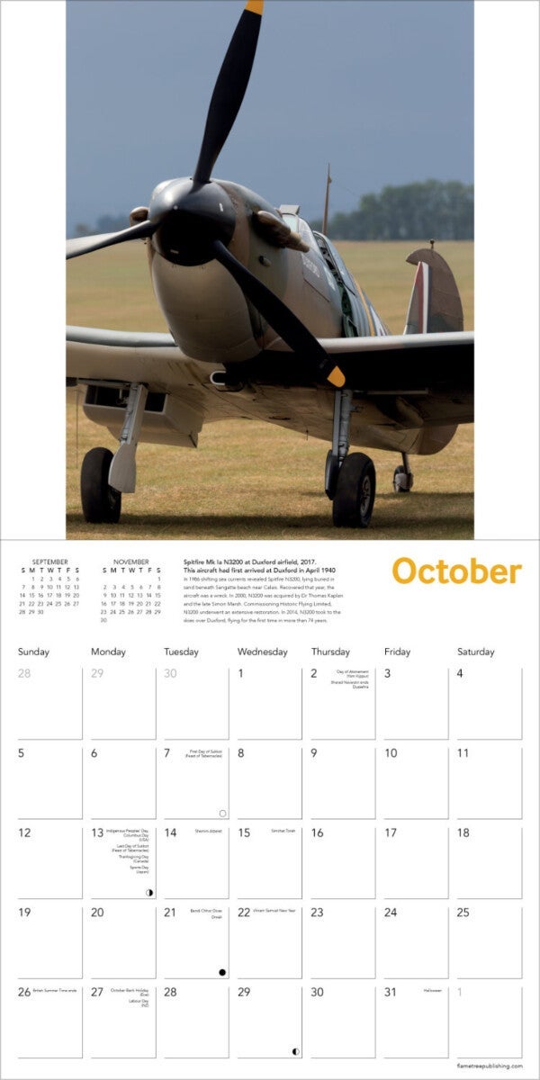 Kalender 2025 Spitfires 30x30cm