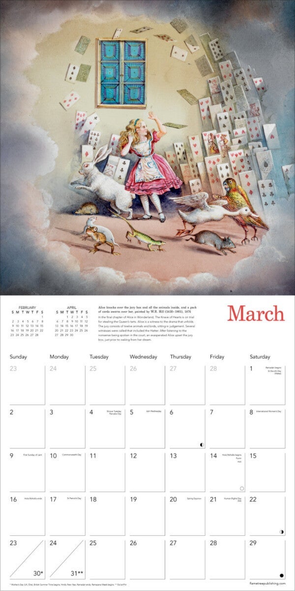 Kalender 2025 Al in Wonderland 30x30cm