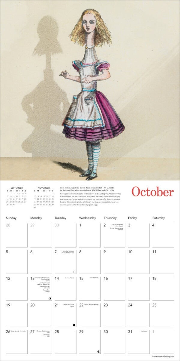 Kalender 2025 Al in Wonderland 30x30cm