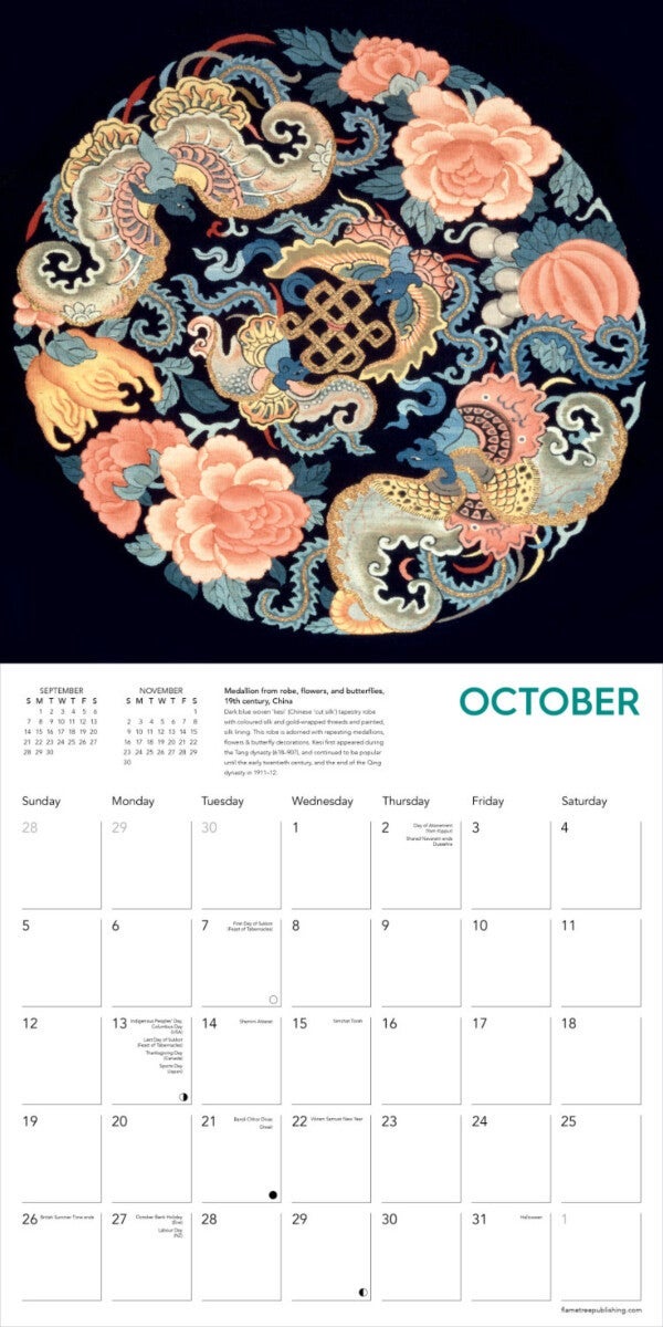 Kalender 2025 World Textiles 30x30cm