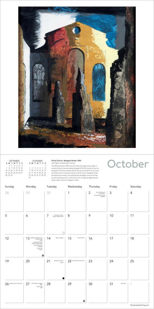 Kalender 2025 London Paintings 30x30cm