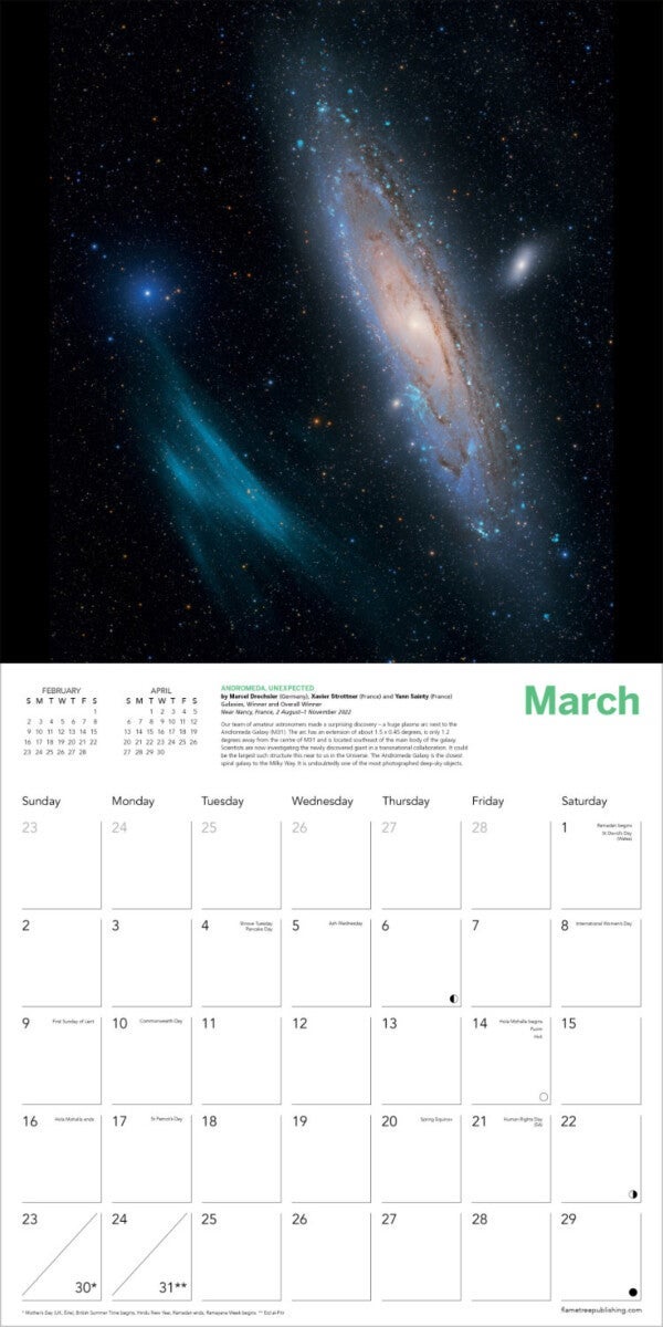 Kalender 2025 Astronomy 30x30cm