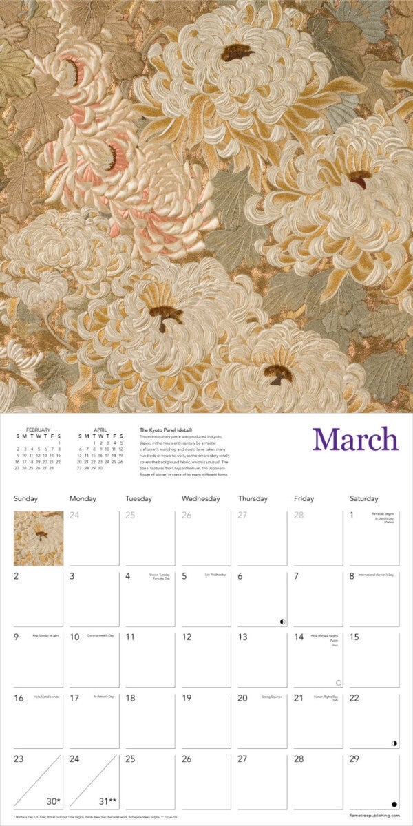 Kalender 2025 Needlework 30x30cm