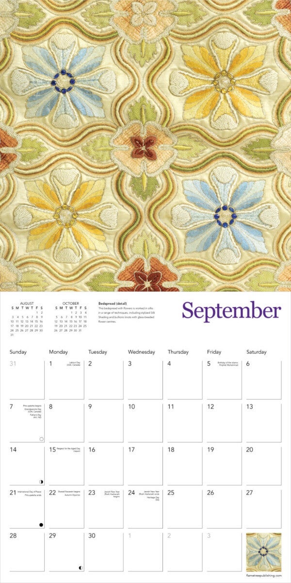 Kalender 2025 Needlework 30x30cm