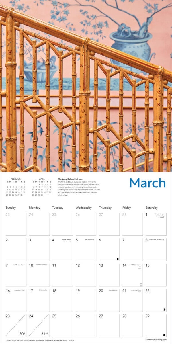 Kalender 2025 Royal Pavilion 30x30cm