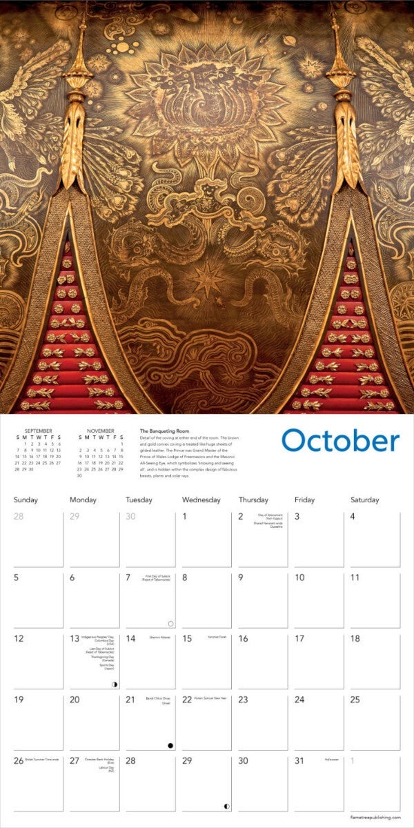 Kalender 2025 Royal Pavilion 30x30cm