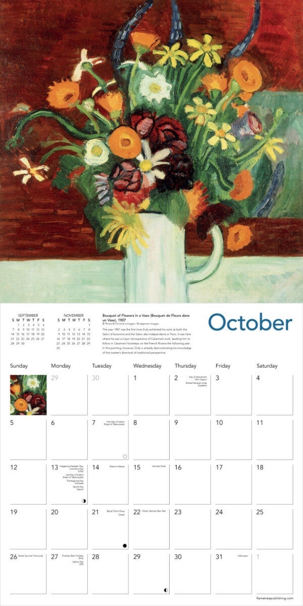 Kalender 2025 Raoul Dufy 30x30cm