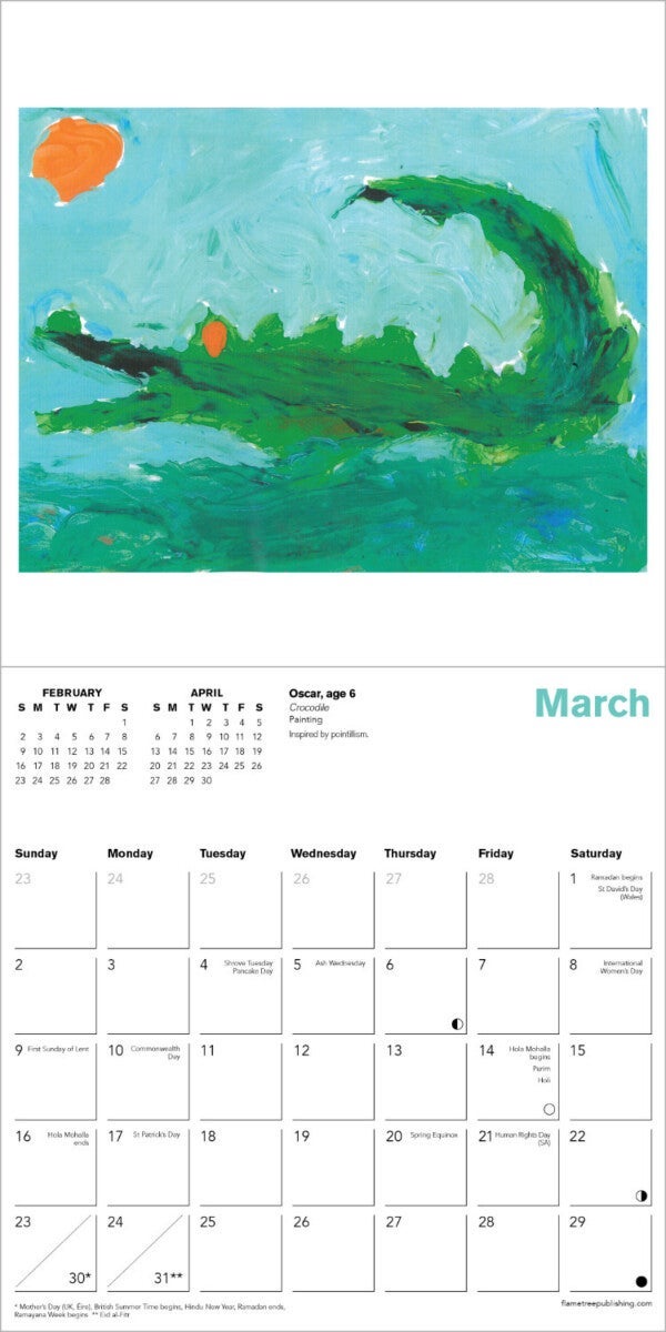 Kalender 2025 Young Artists 18x18cm