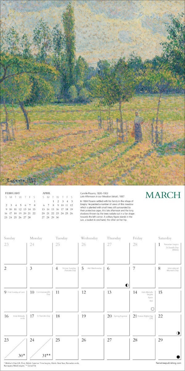Kalender 2025 National Gallery 18x18cm