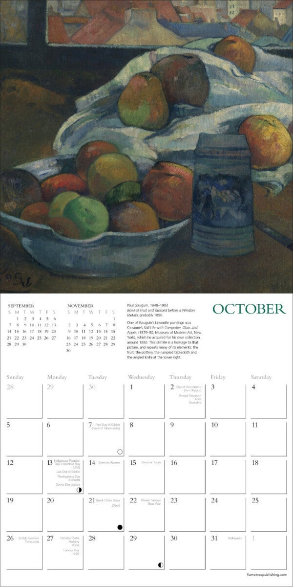 Kalender 2025 National Gallery 18x18cm