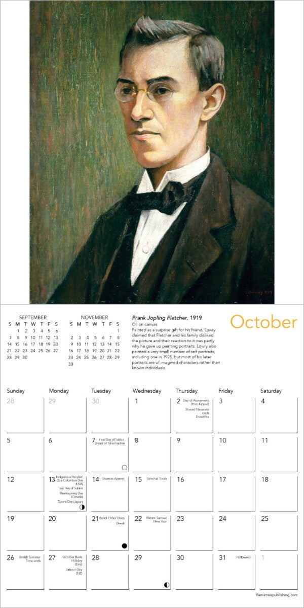 Kalender 2025 L.S. Lowry 18x18cm