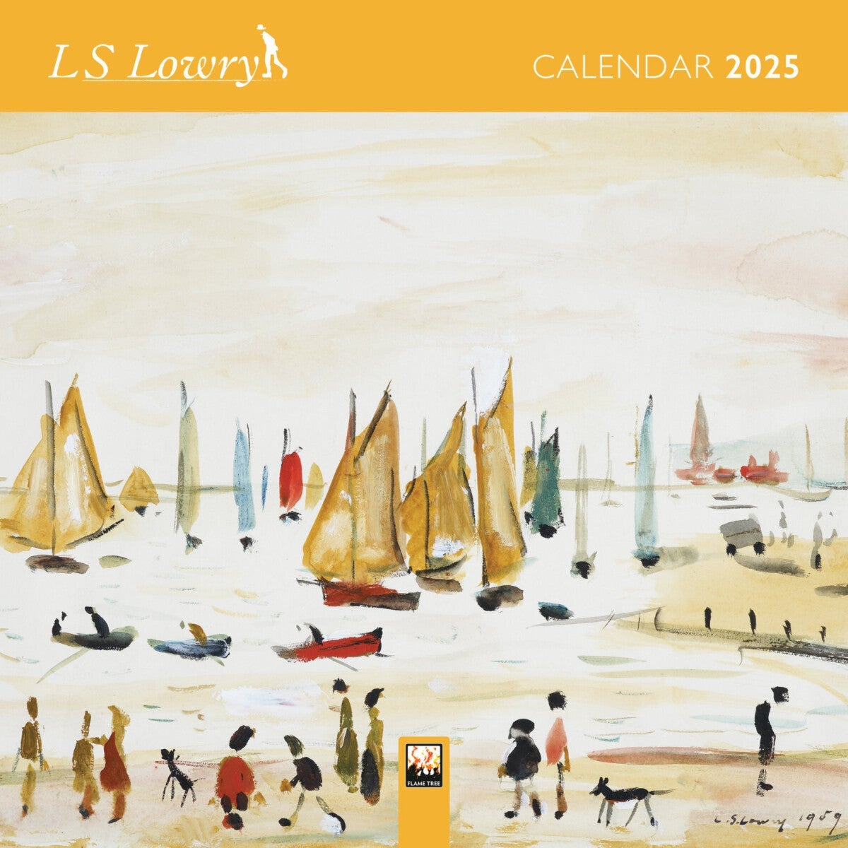 Kalender 2025 L.S. Lowry 18x18cm