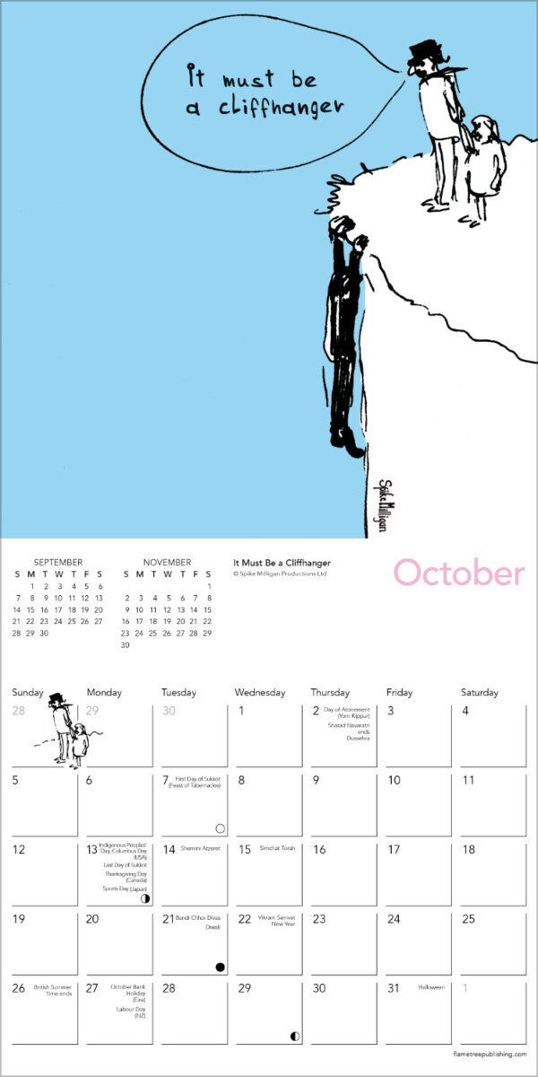 Kalender 2025 Spike Milligan 18x18cm