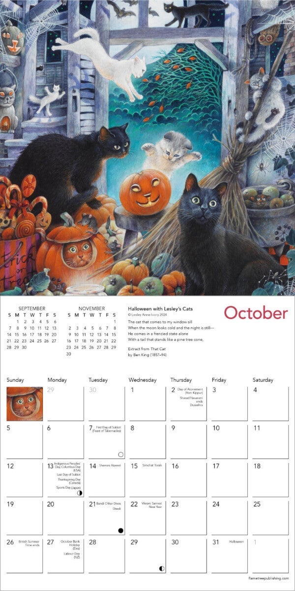 Kalender 2025 Ivory Cats 18x18cm