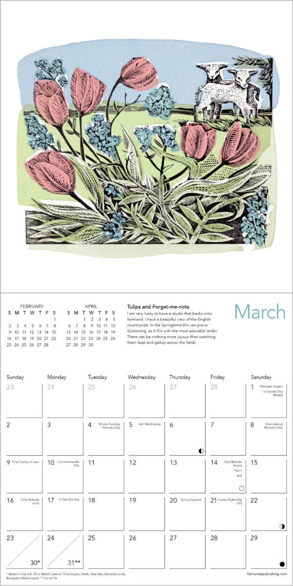 Kalender 2025 Angela Harding 18x18cm