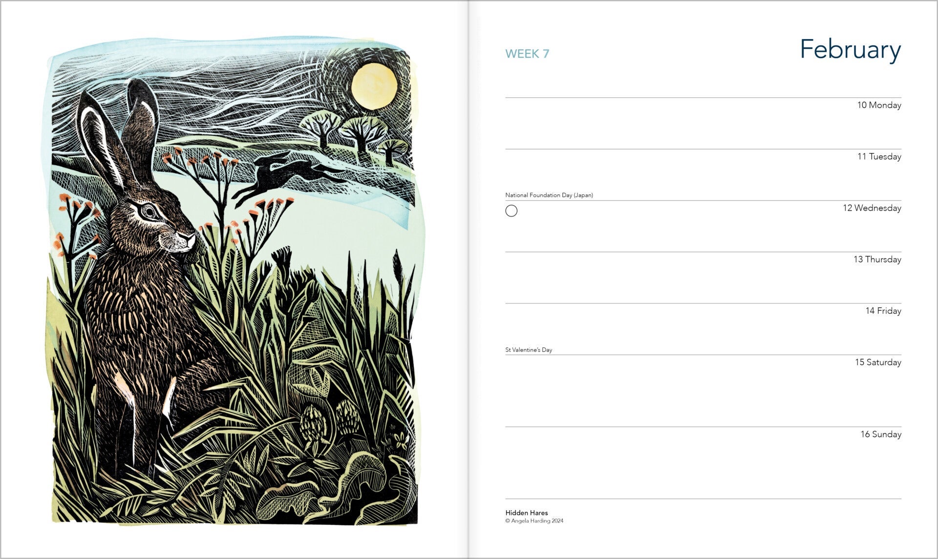 Bordkalender 2025 Angela Harding 193x230mm