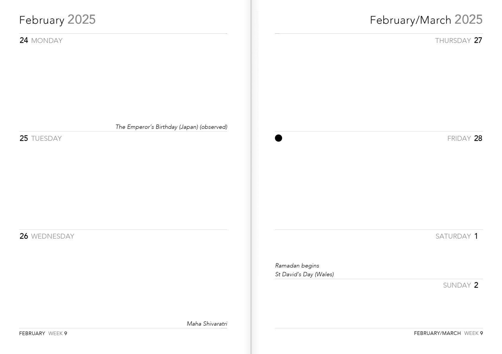 Agenda 2025 Monet 15x11cm