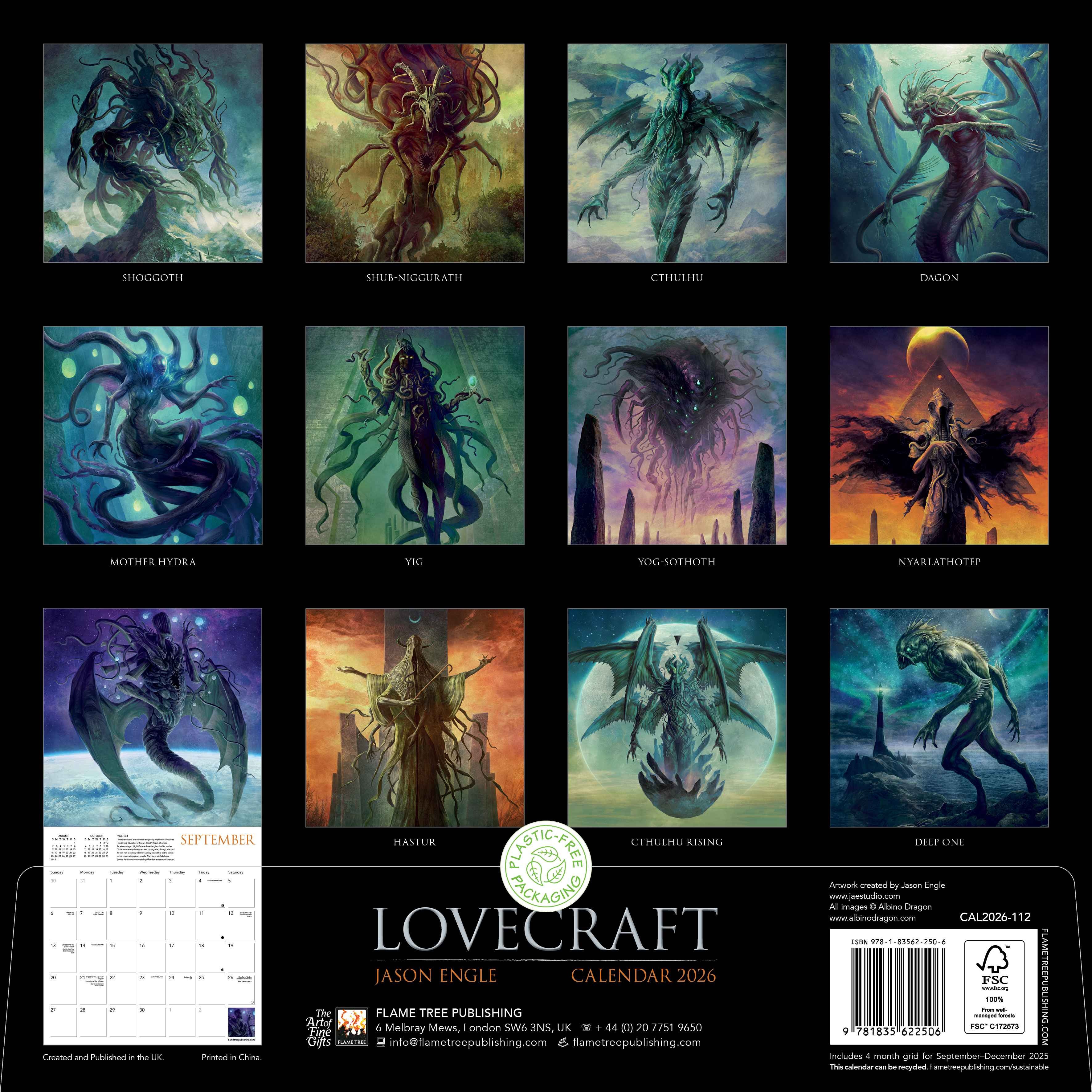 Kalender 2026 30x30 Lovecraft