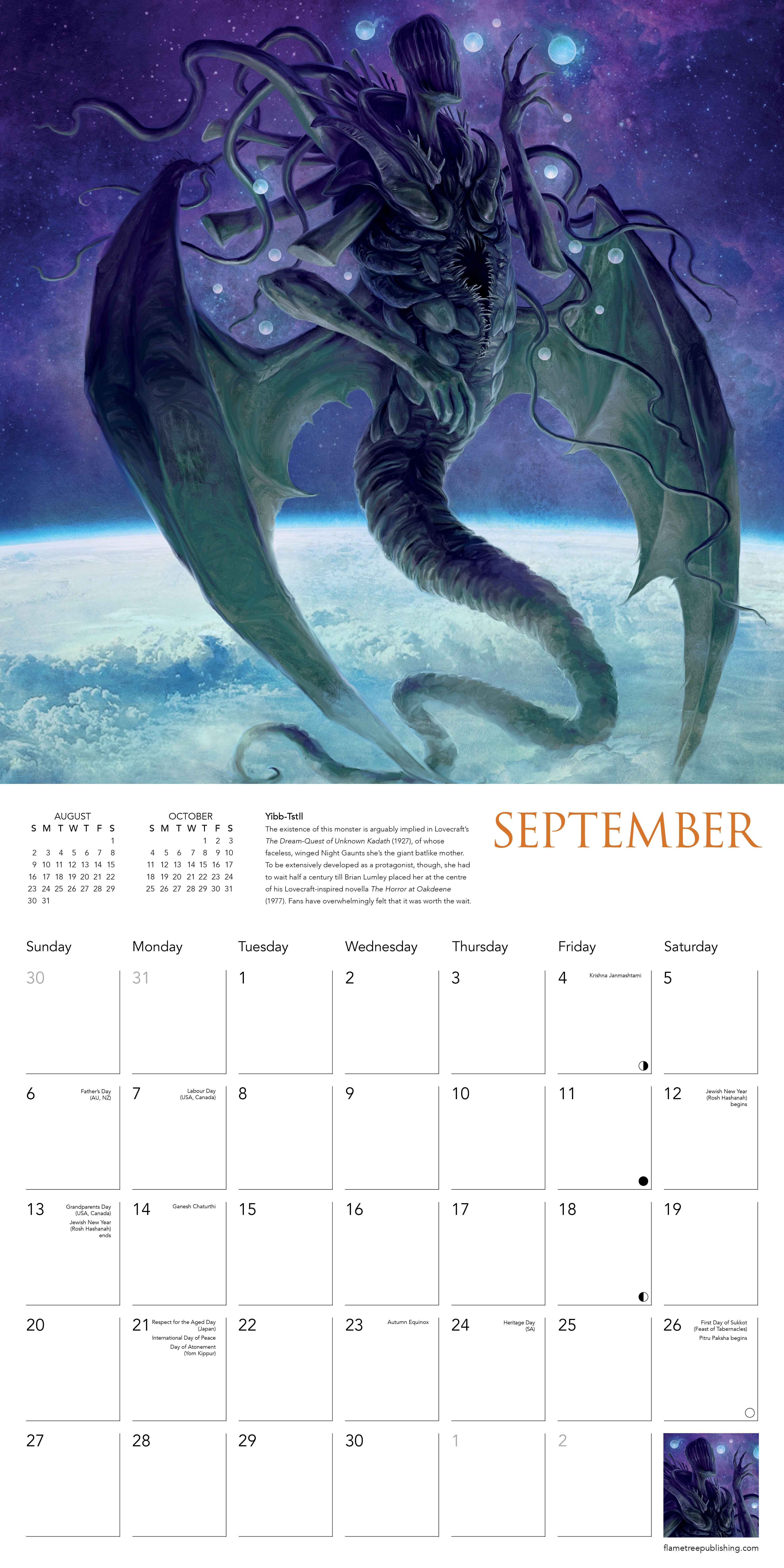 Kalender 2026 30x30 Lovecraft