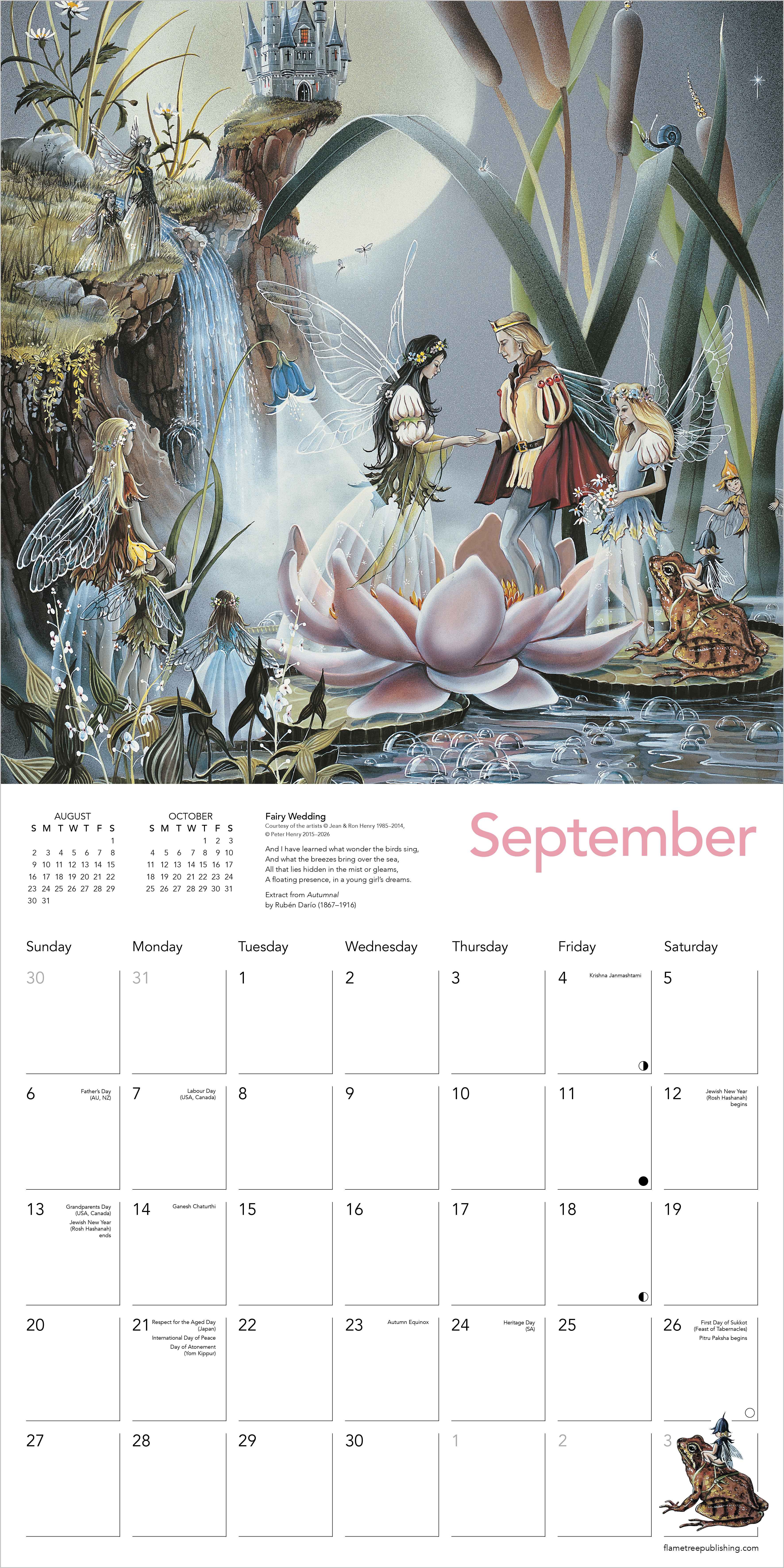 Kalender 2026 30x30 Fairyland