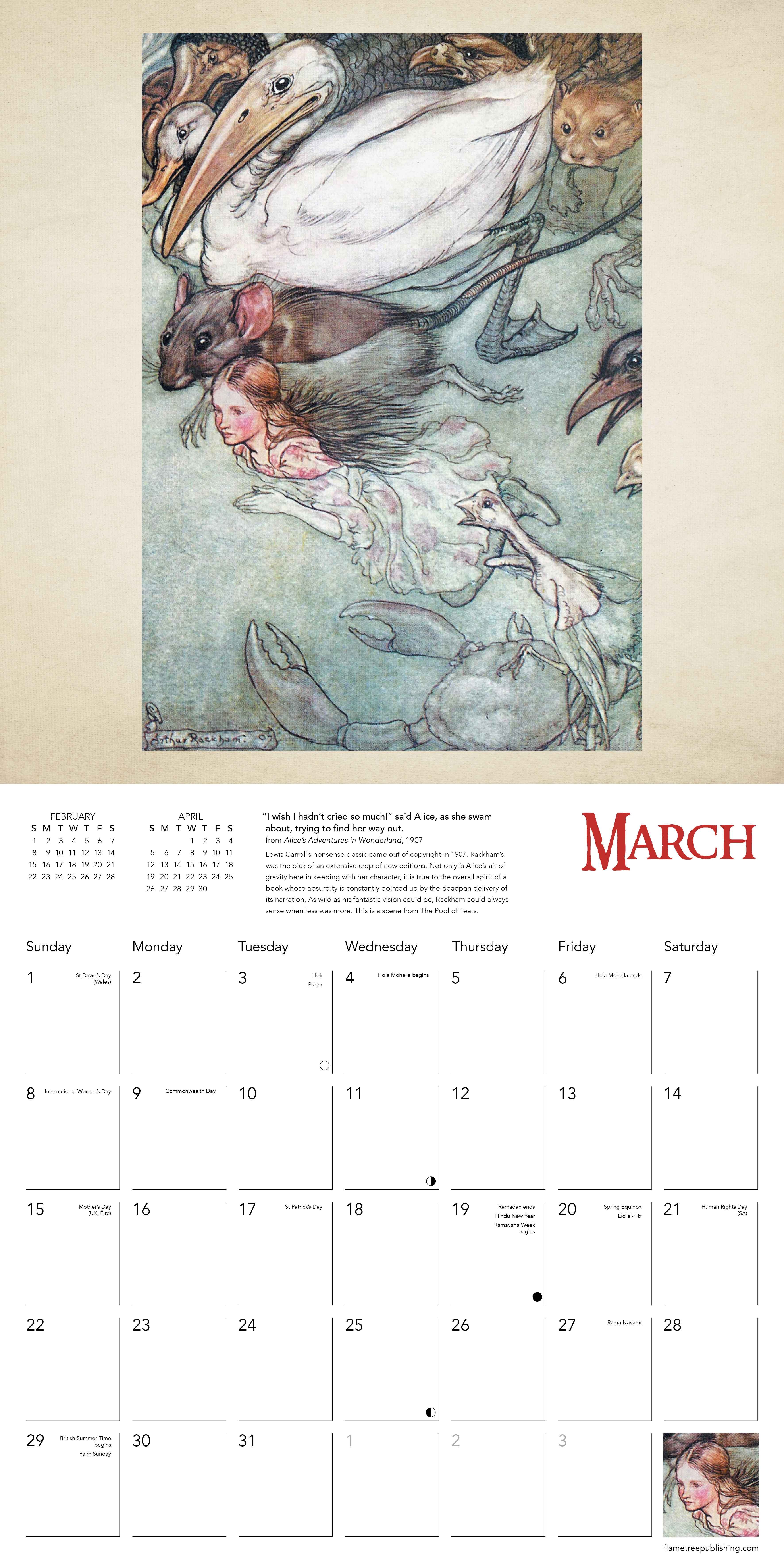 Kalender 2026 30x30 Arthur Rackham
