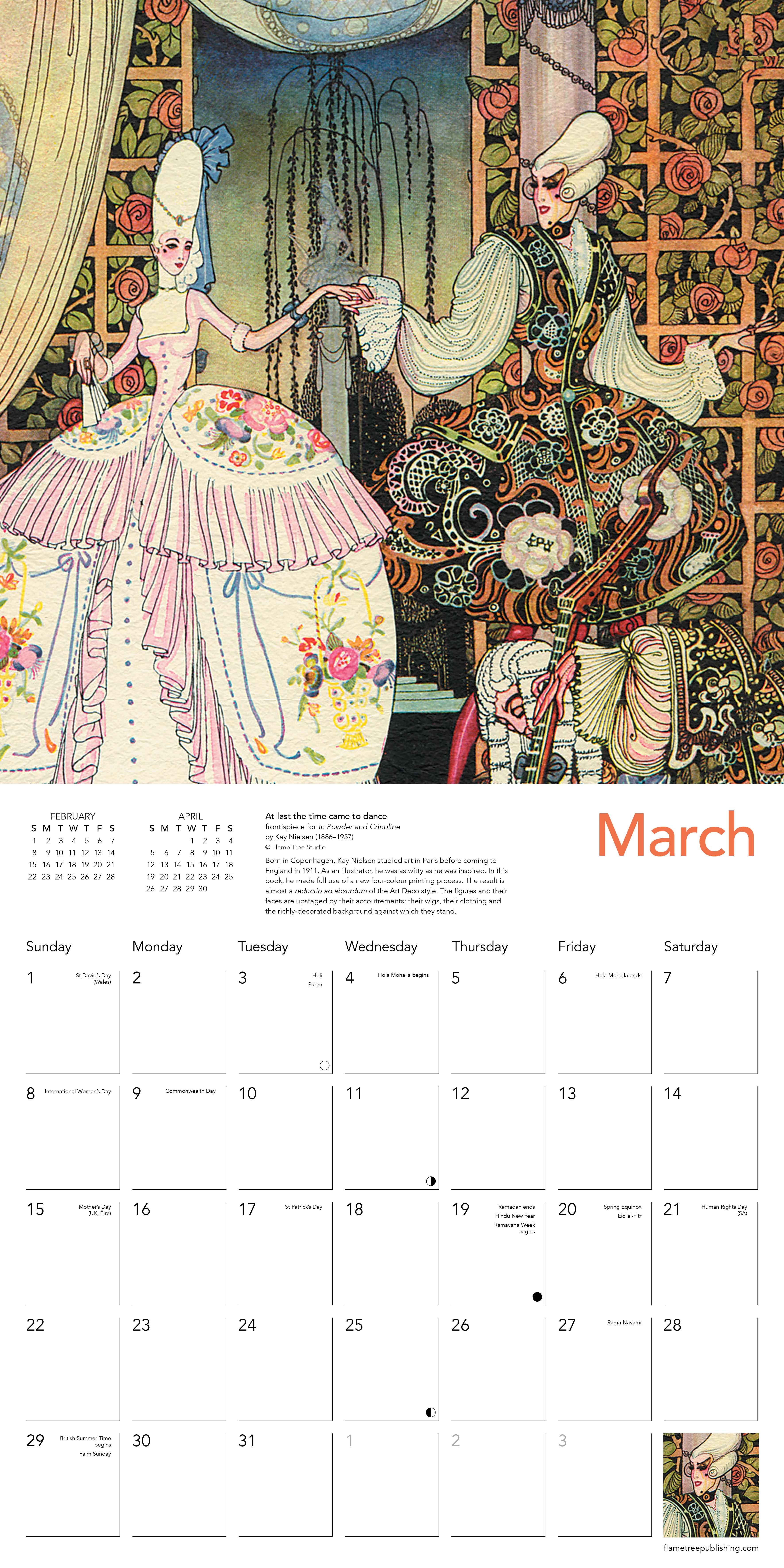 Kalender 2026 30x30 Art Deco Fairytales