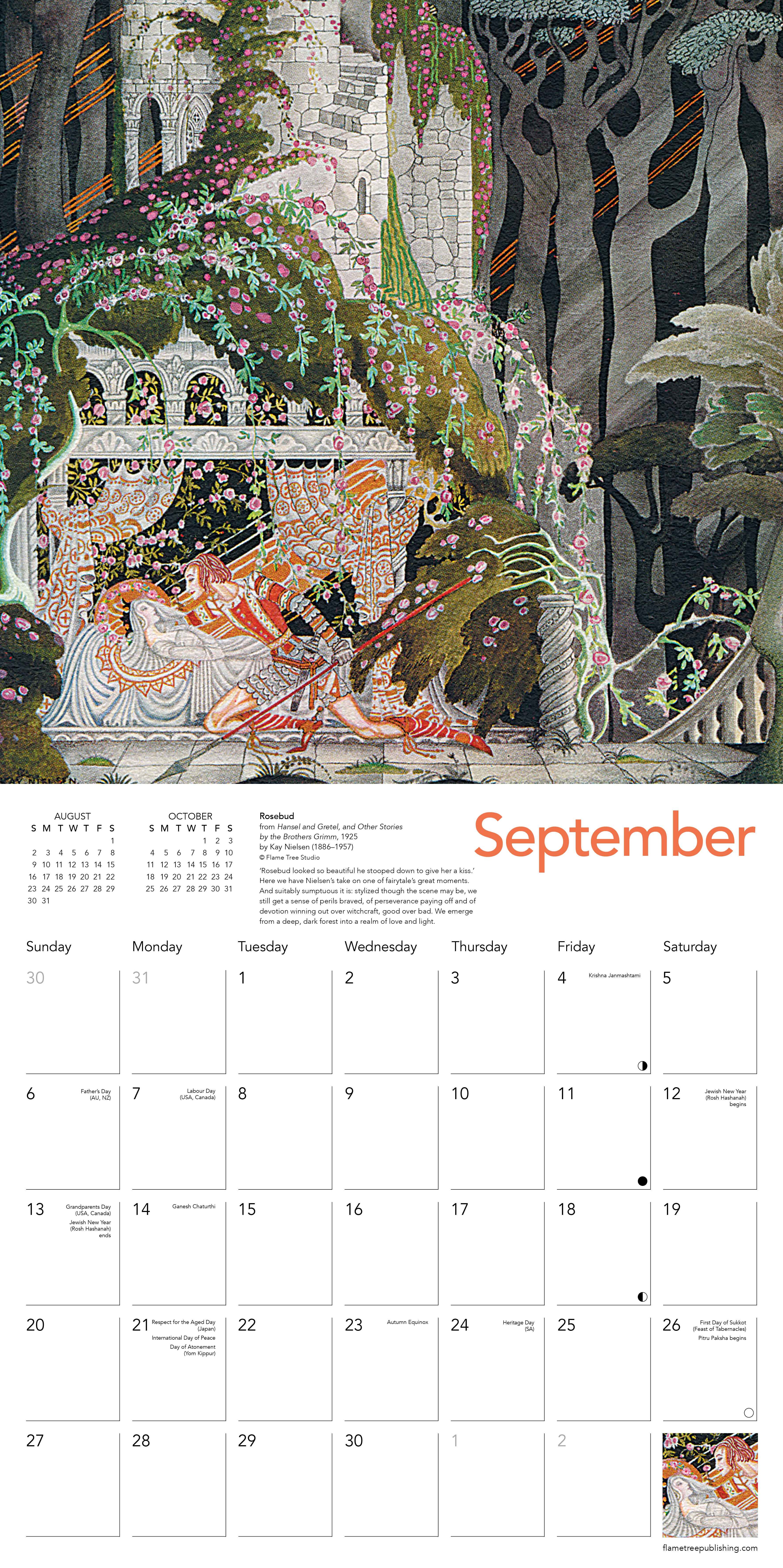 Kalender 2026 30x30 Art Deco Fairytales
