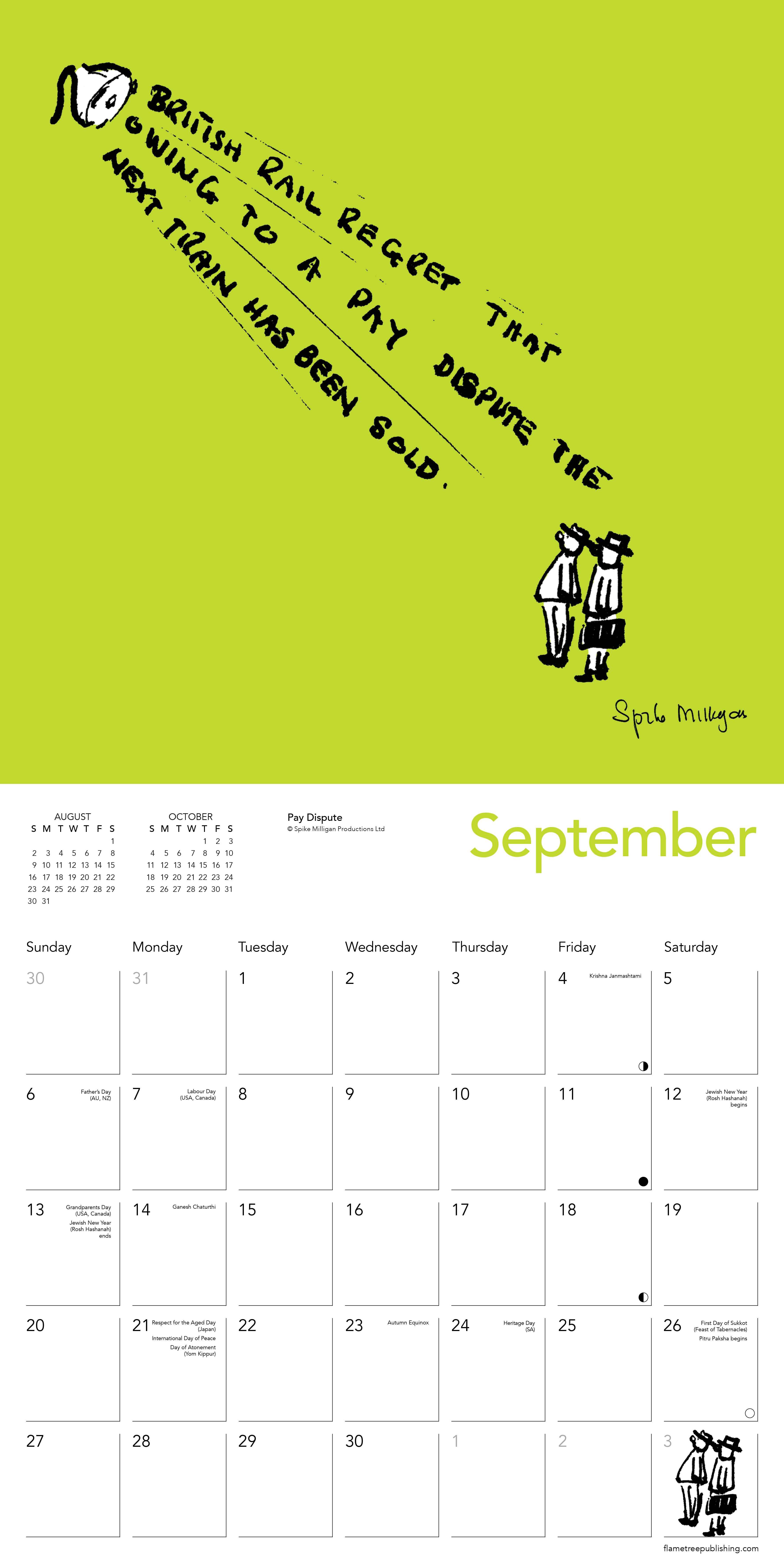Kalender 2026 30x30 Spike Milligan