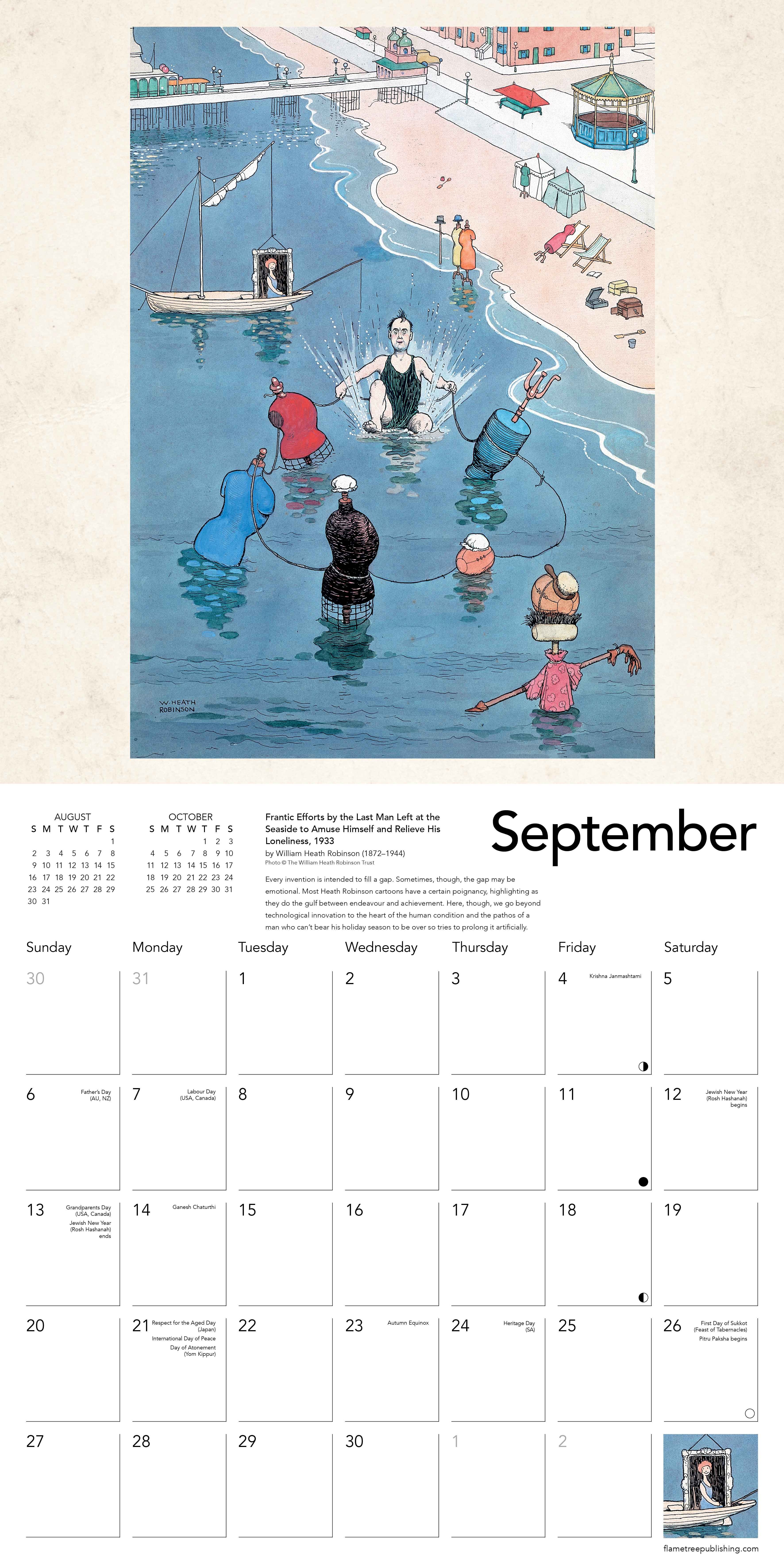 Kalender 2026 30x30 Heath Robinson
