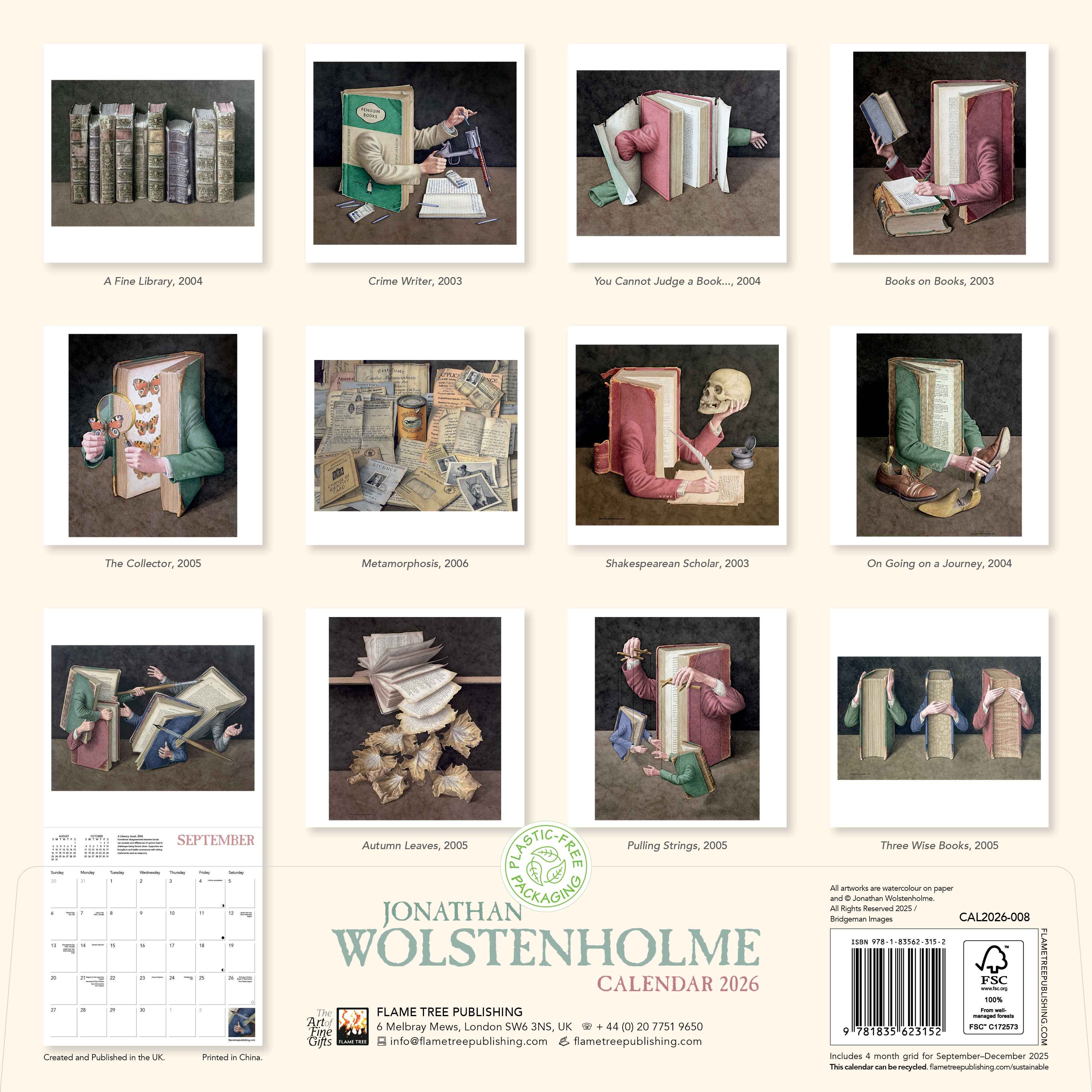 Kalender 2026 30x30 J Wolstenholme