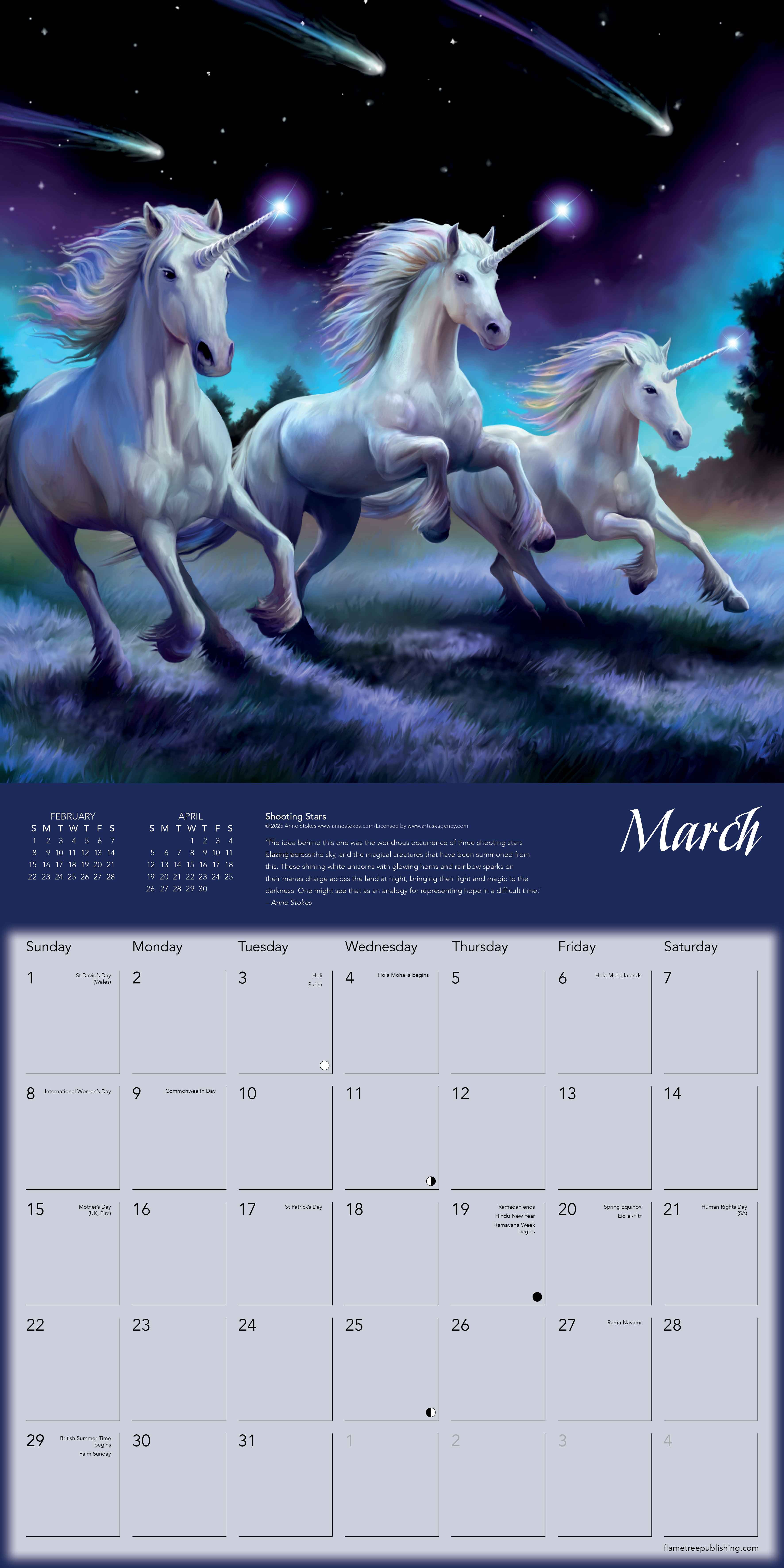 Kalender 2026 30x30 Unicorns