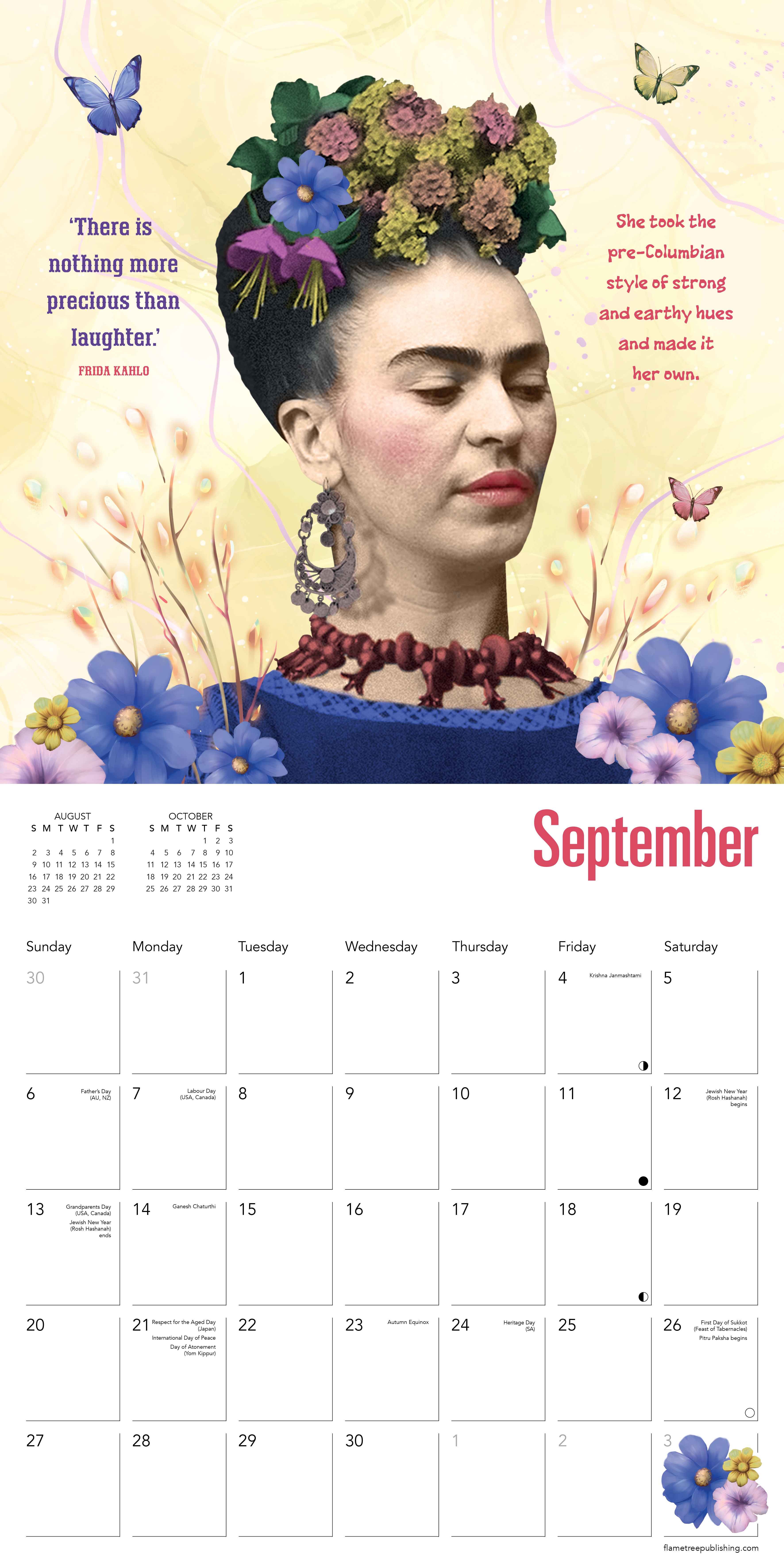 Kalender 2026 30x30 Frida Kahlo