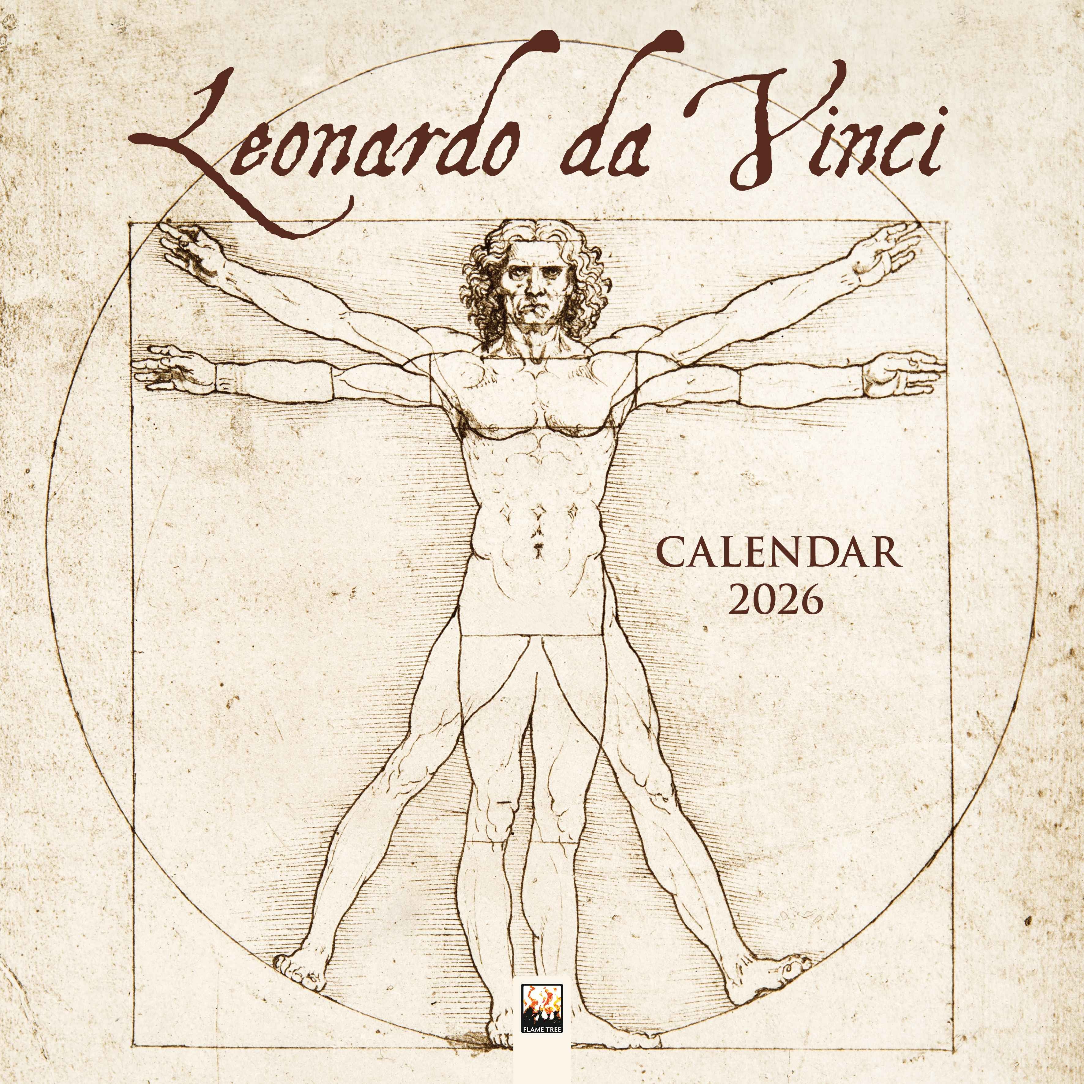 Kalender 2026 30x30 Leonardo da Vinci