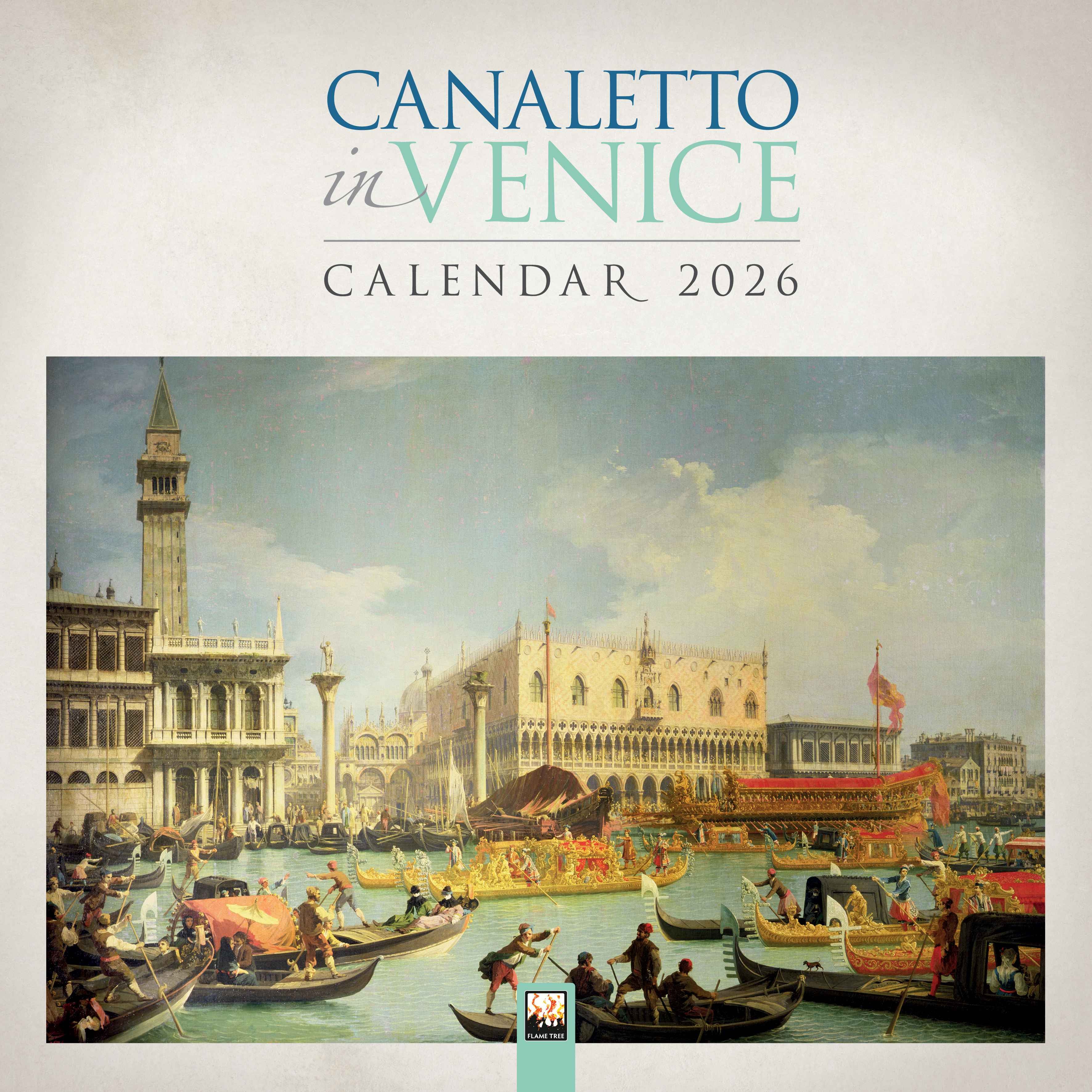 Kalender 2026 30x30 Canaletto in Venice