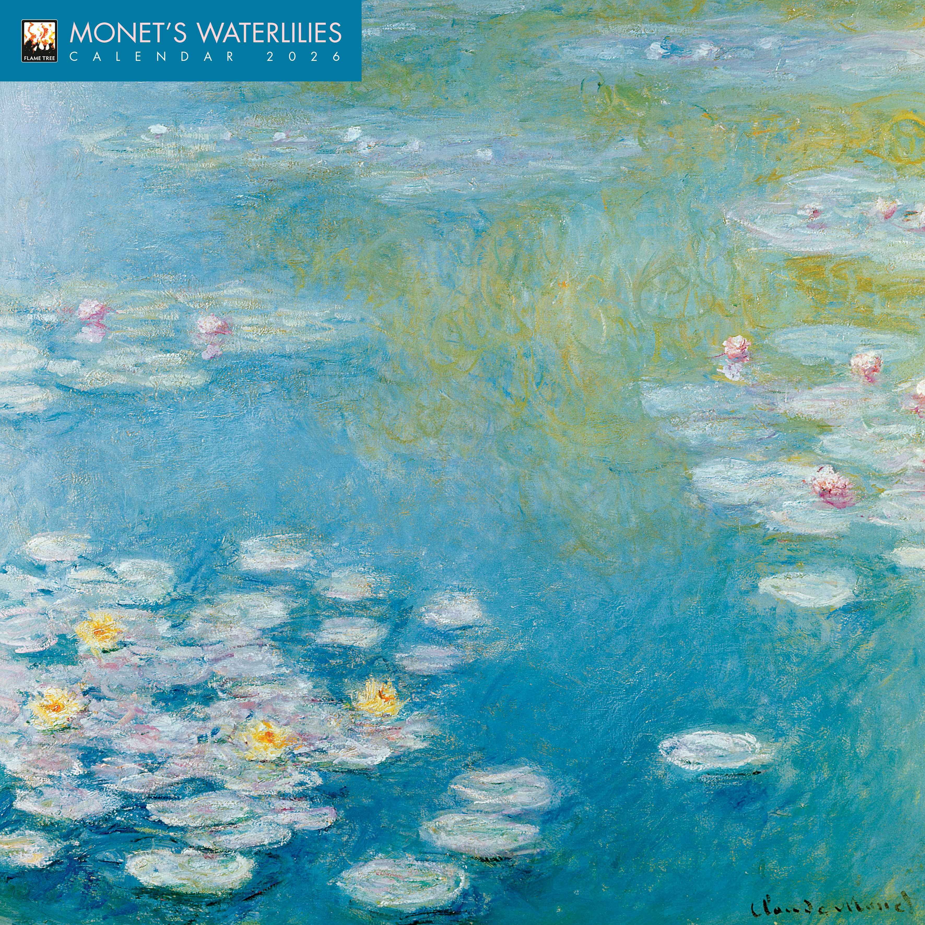 Kalender 2026 30x30 Monets Waterlilies