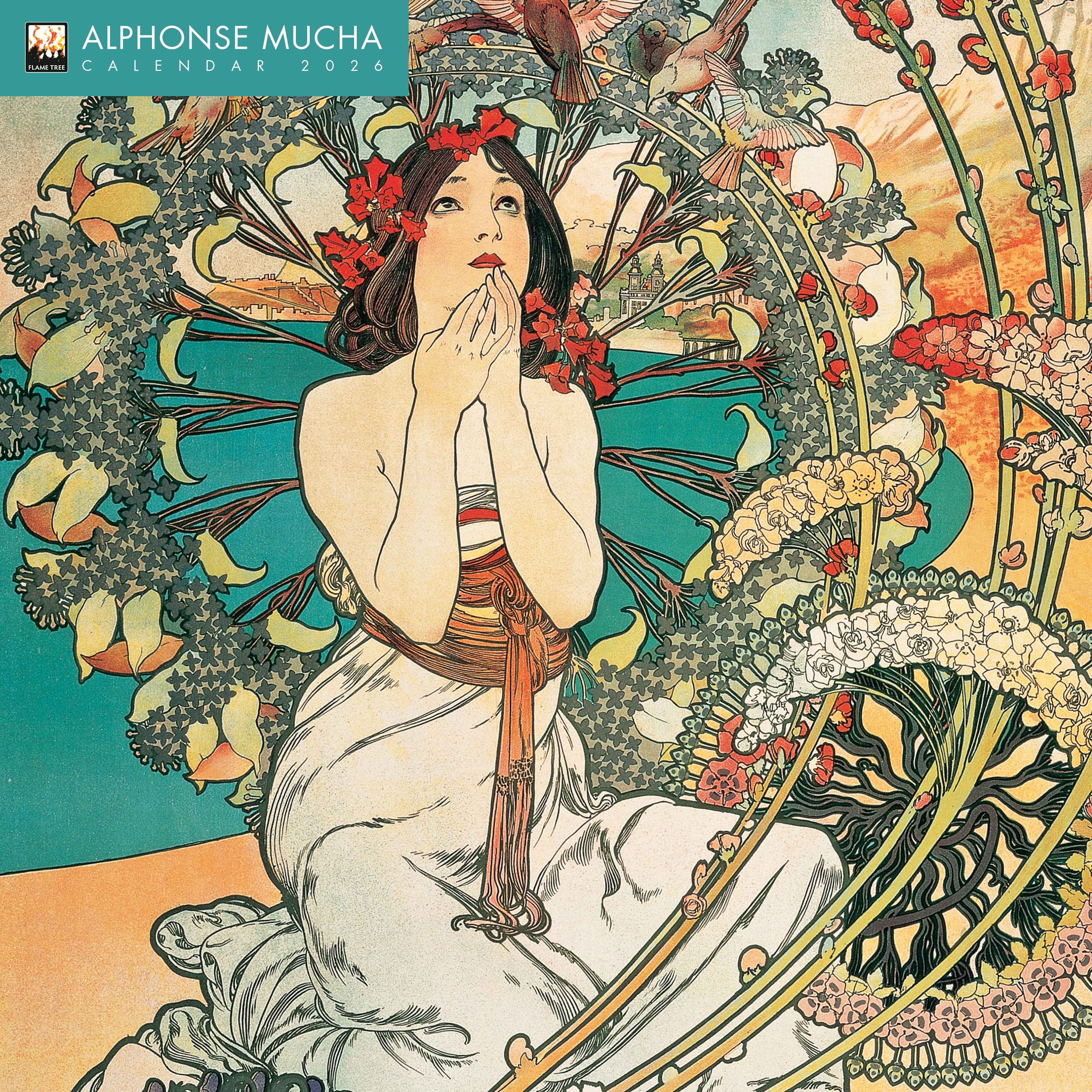 Kalender 2026 30x30 Alphonse Mucha