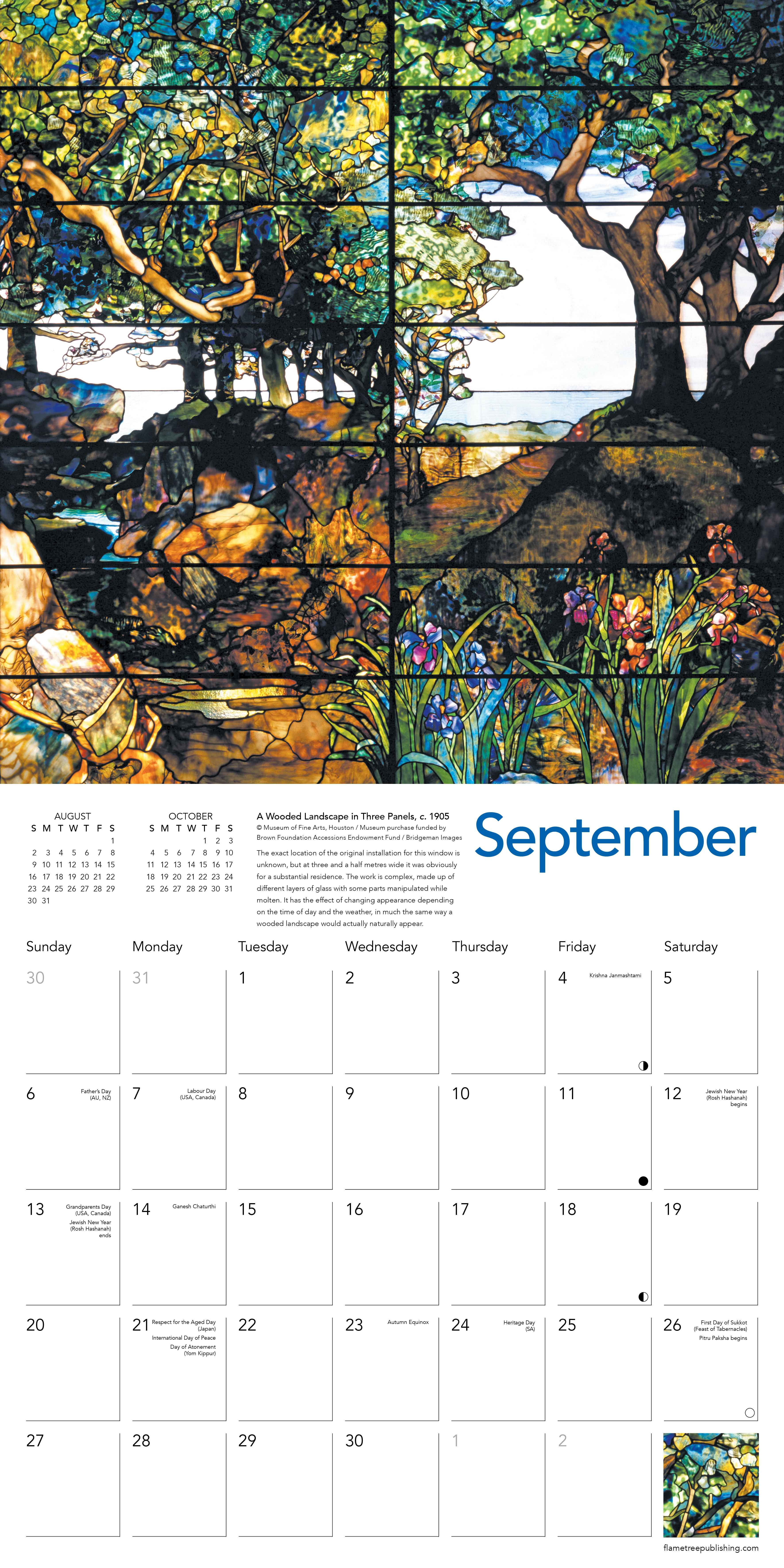 Kalender 2026 30x30 Tiffany