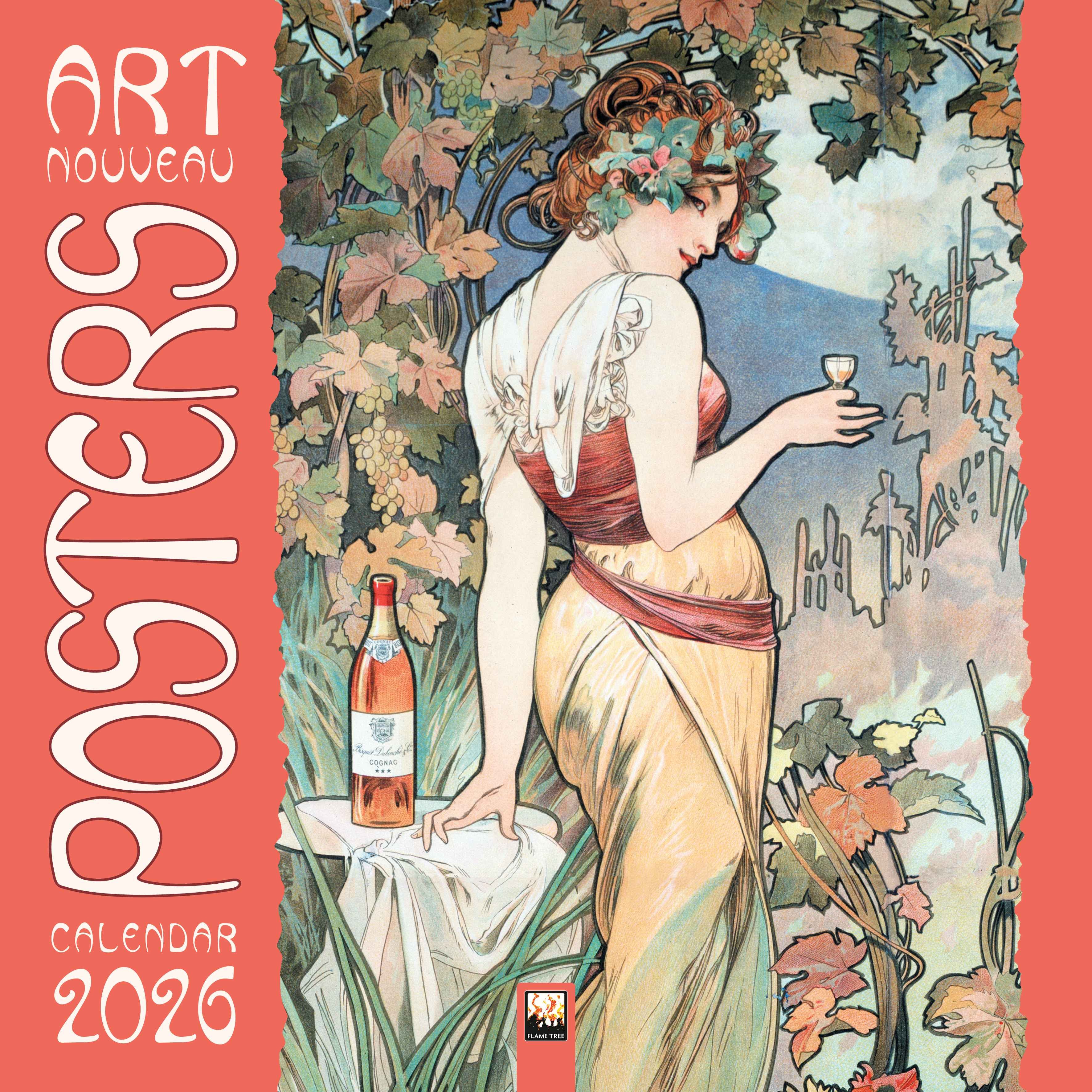 Kalender 2026 30x30 Art Nouveau Posters