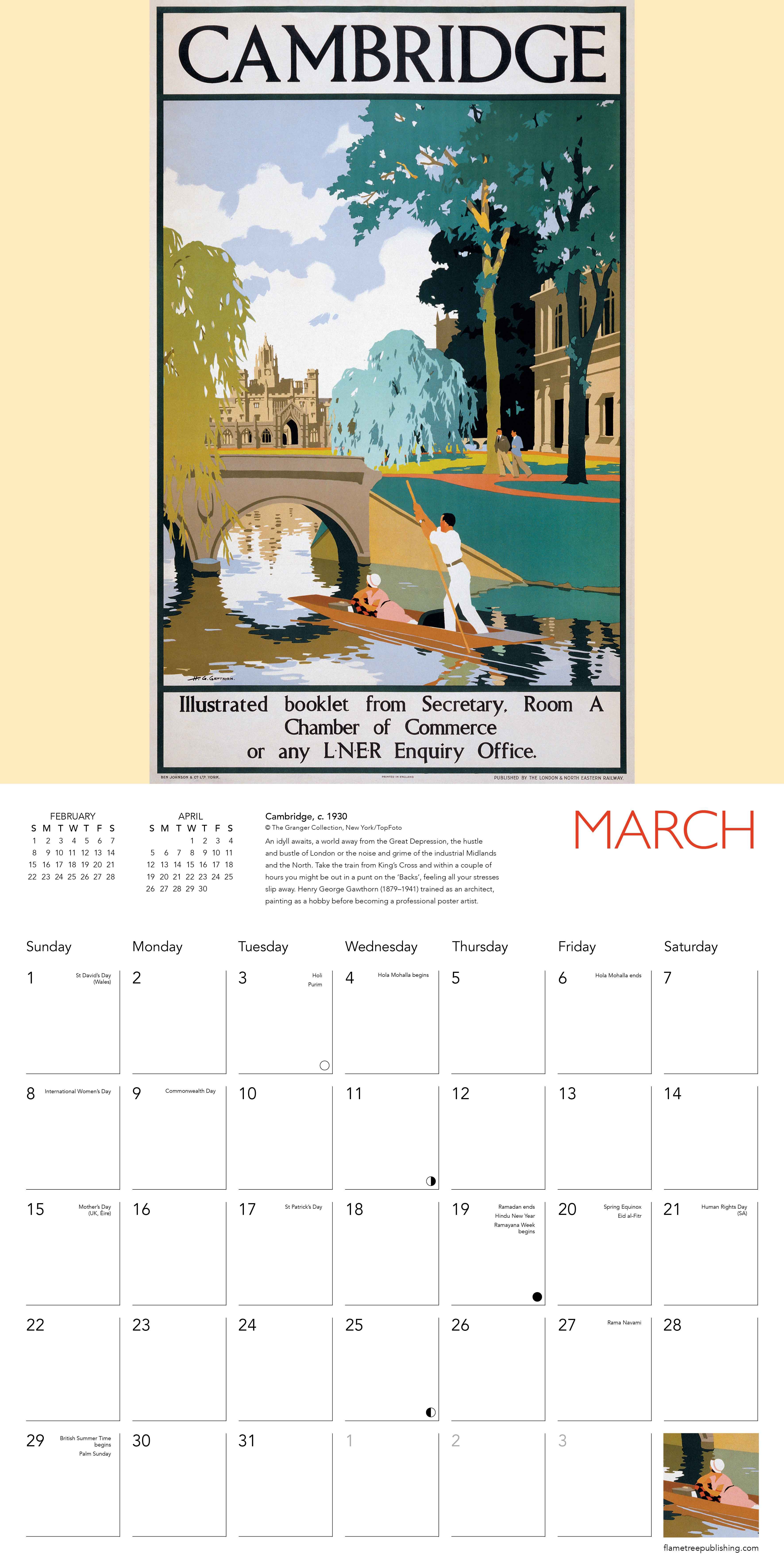Kalender 2026 30x30 Travel Posters