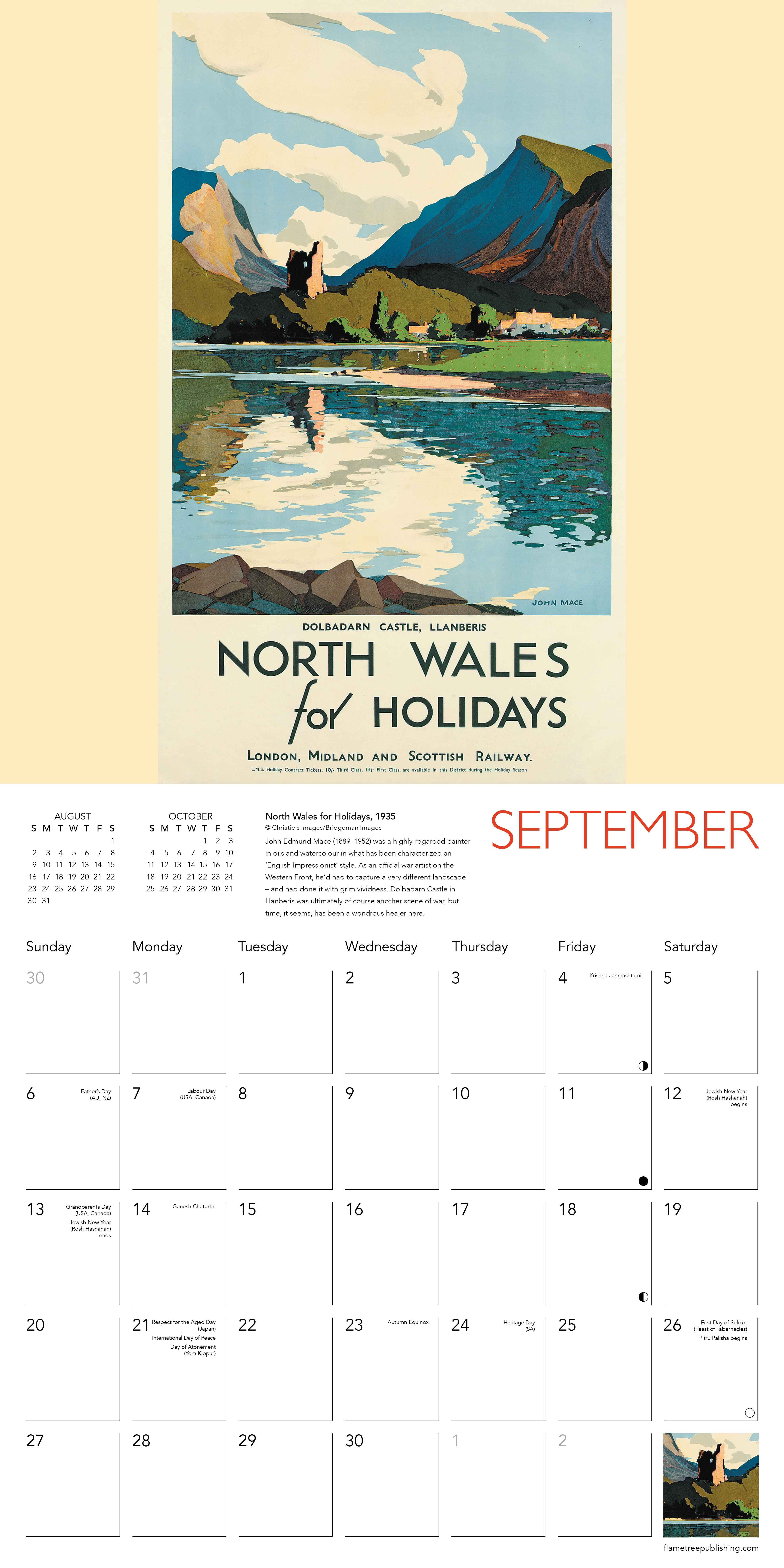 Kalender 2026 30x30 Travel Posters