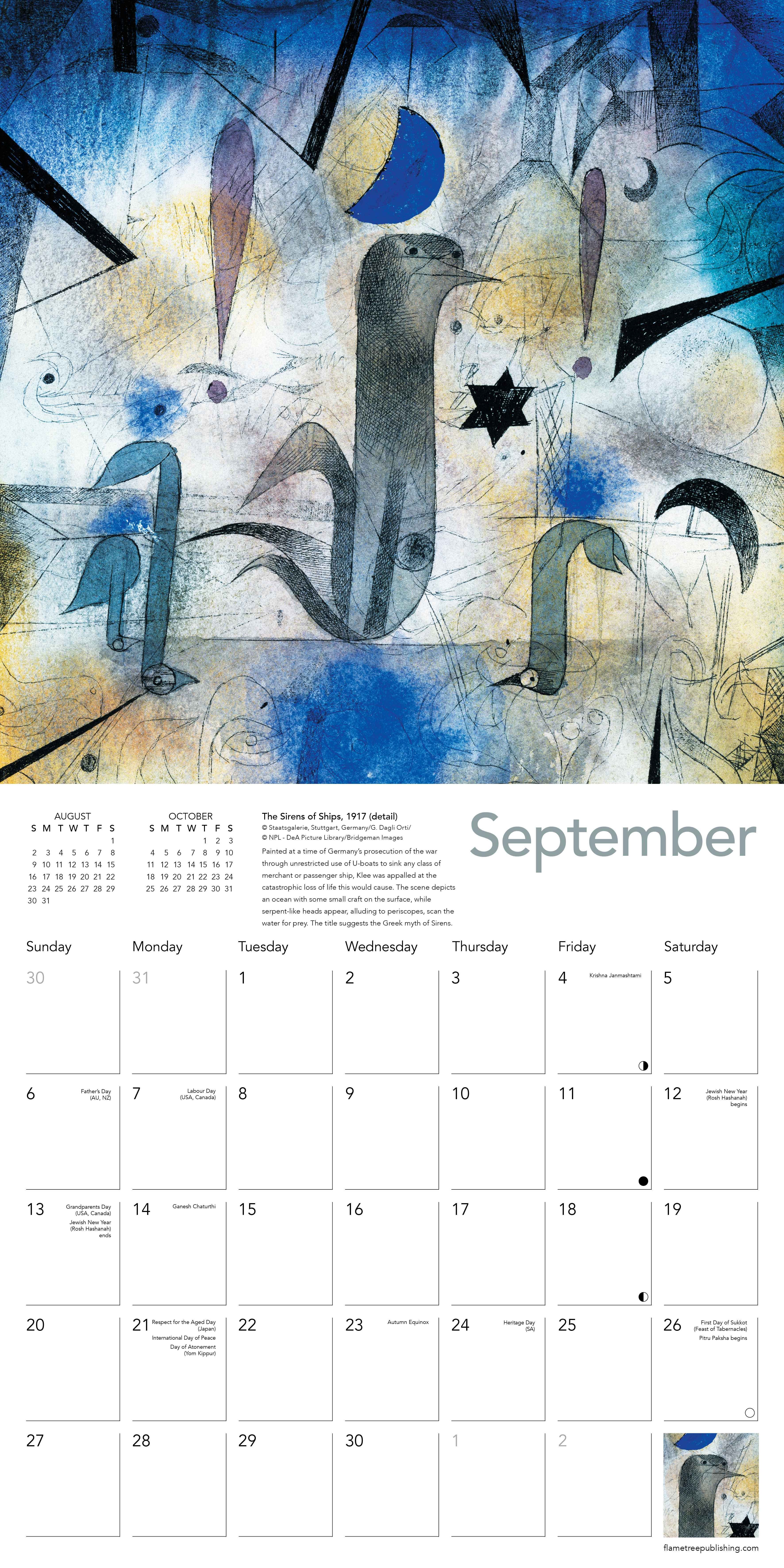 Kalender 2026 30x30 Paul Klee