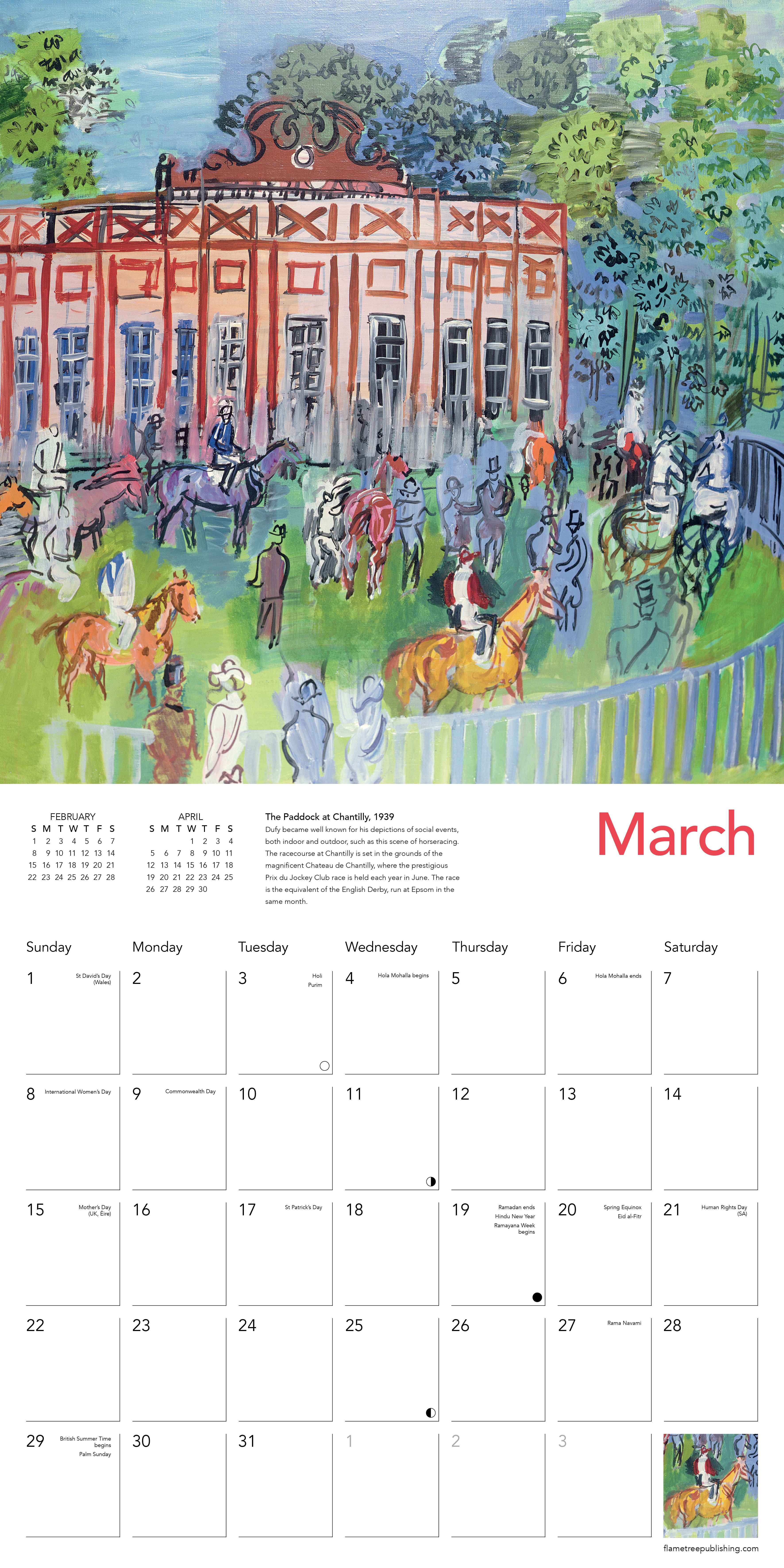 Kalender 2026 30x30 Raoul Dufy