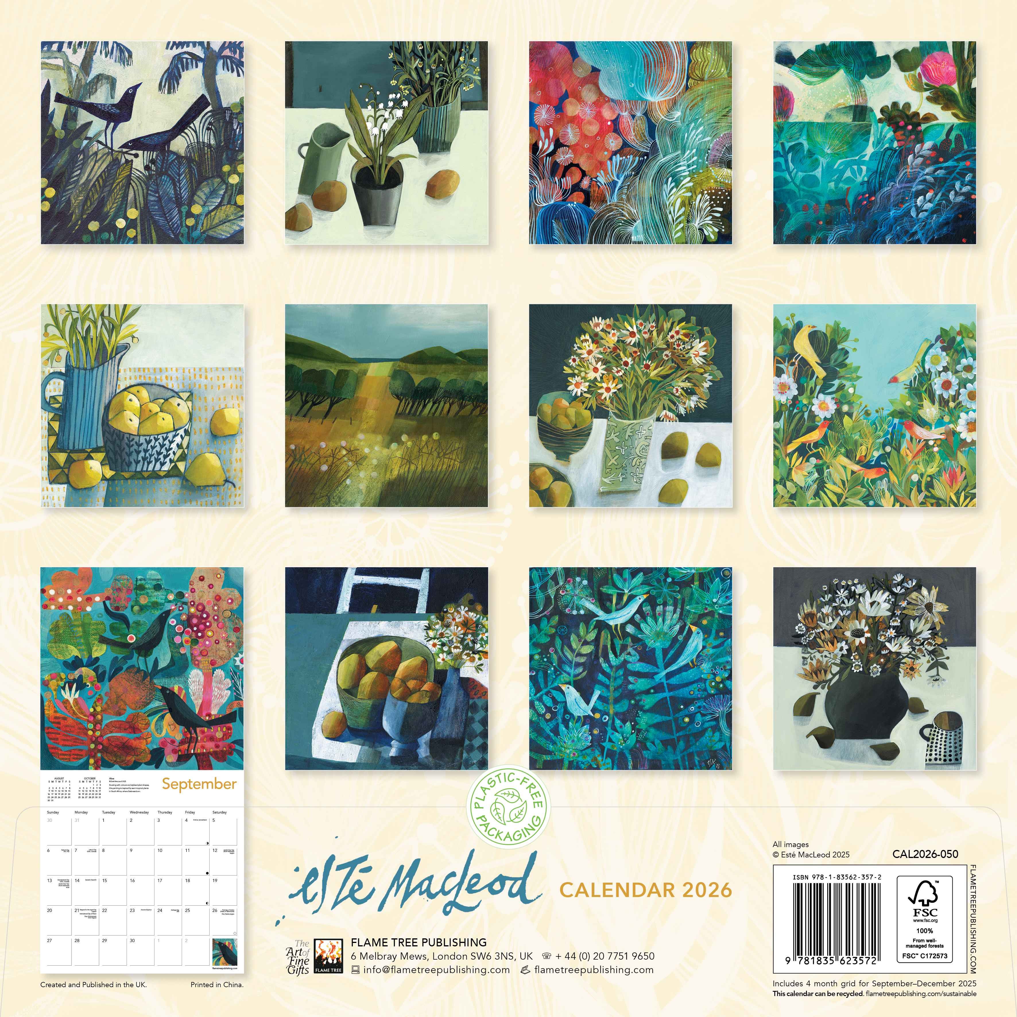 Kalender 2026 30x30 Este Macleod