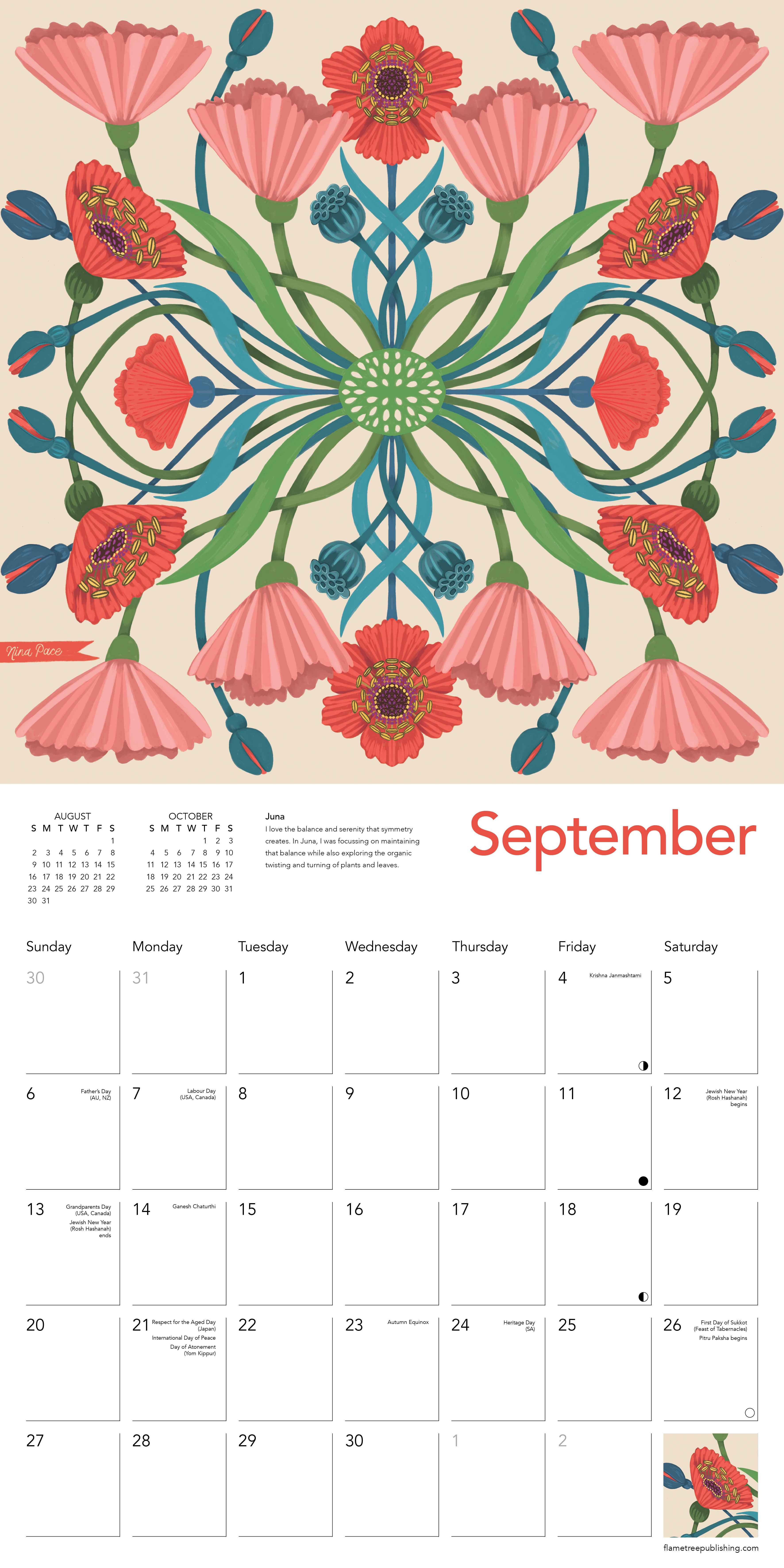 Kalender 2026 30x30 Nina Pace