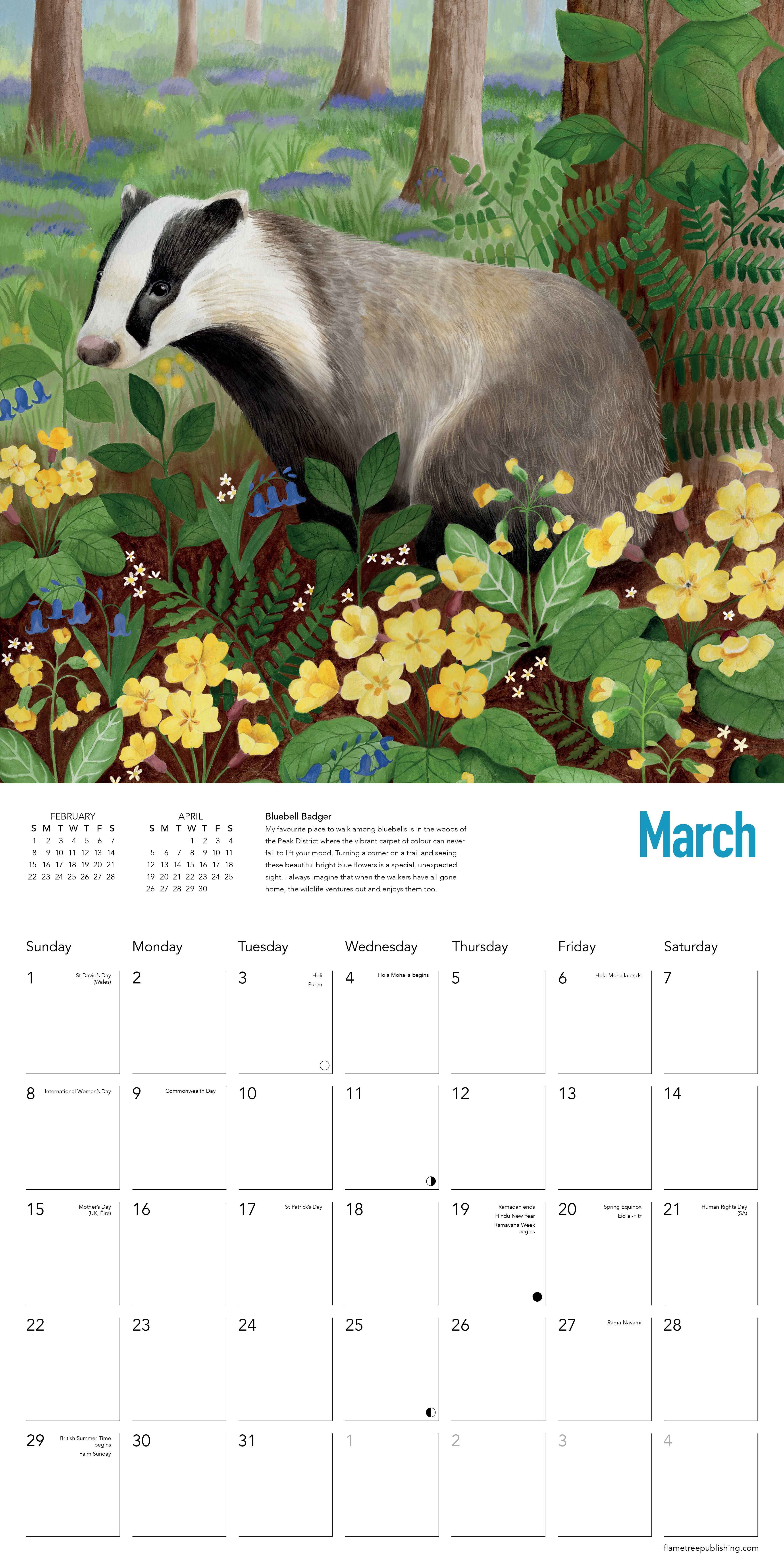 Kalender 2026 30x30 Bex Parkin Wildlife