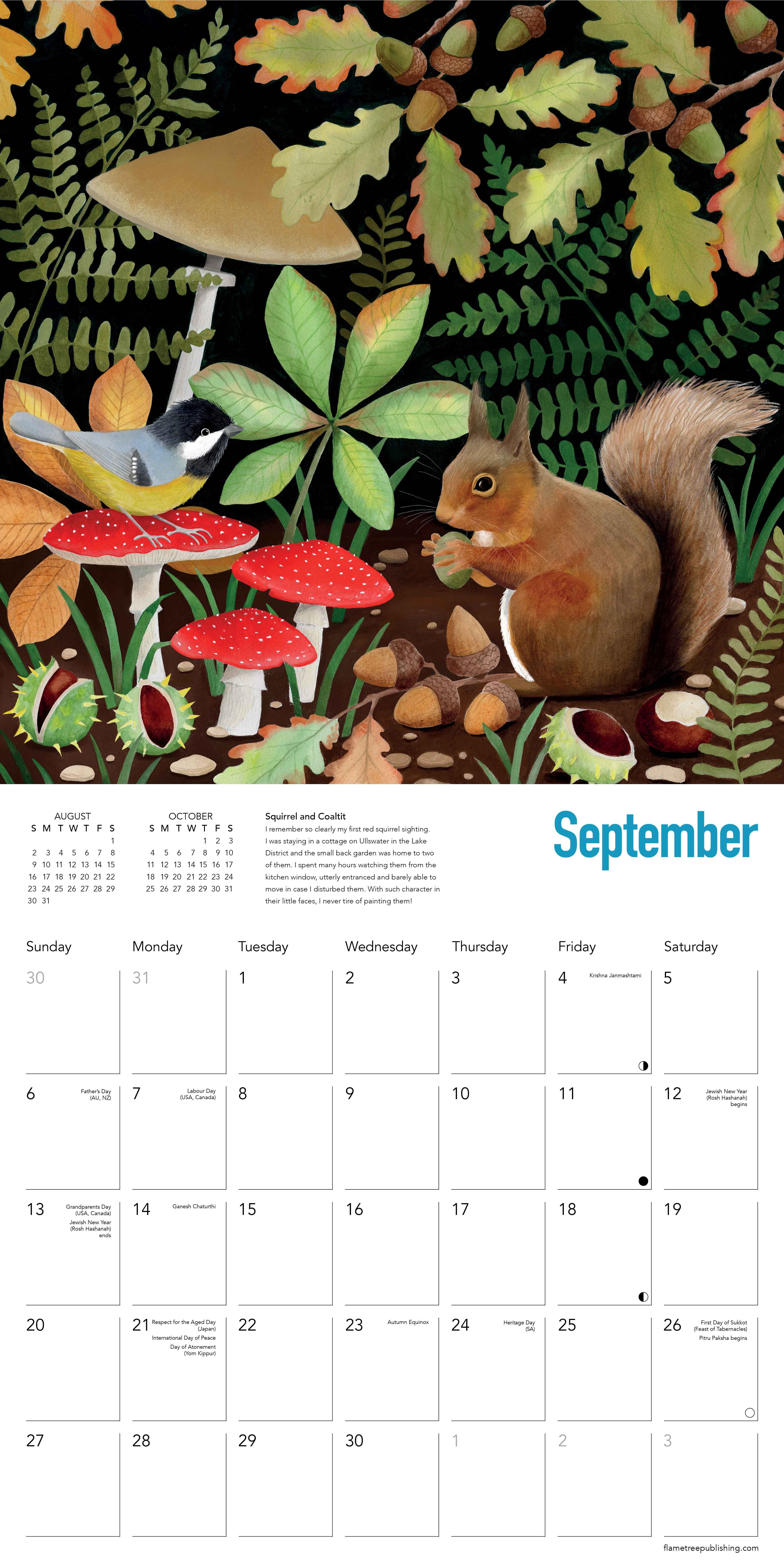 Kalender 2026 30x30 Bex Parkin Wildlife