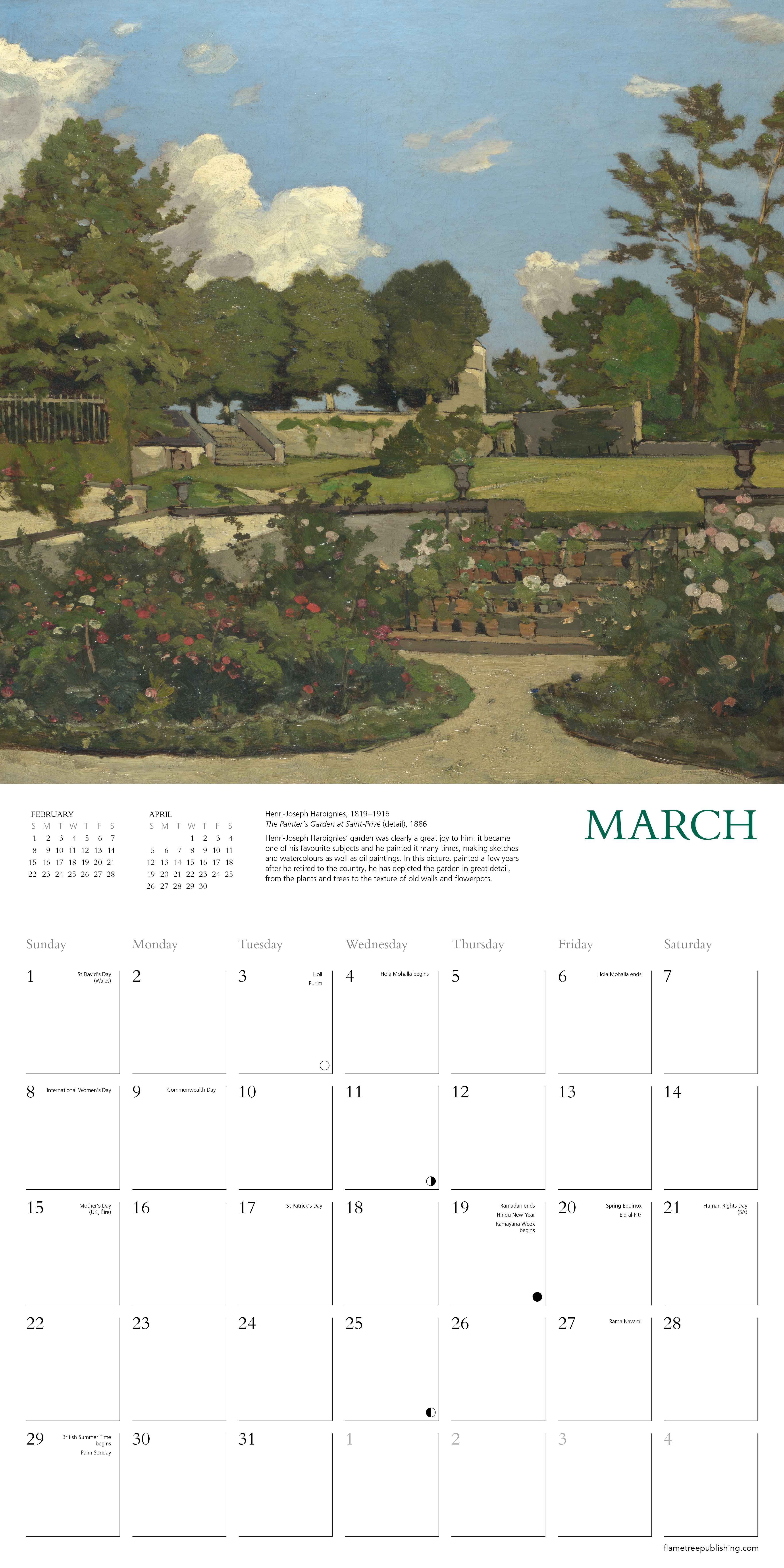 Kalender 2026 30x30 The National Gallery