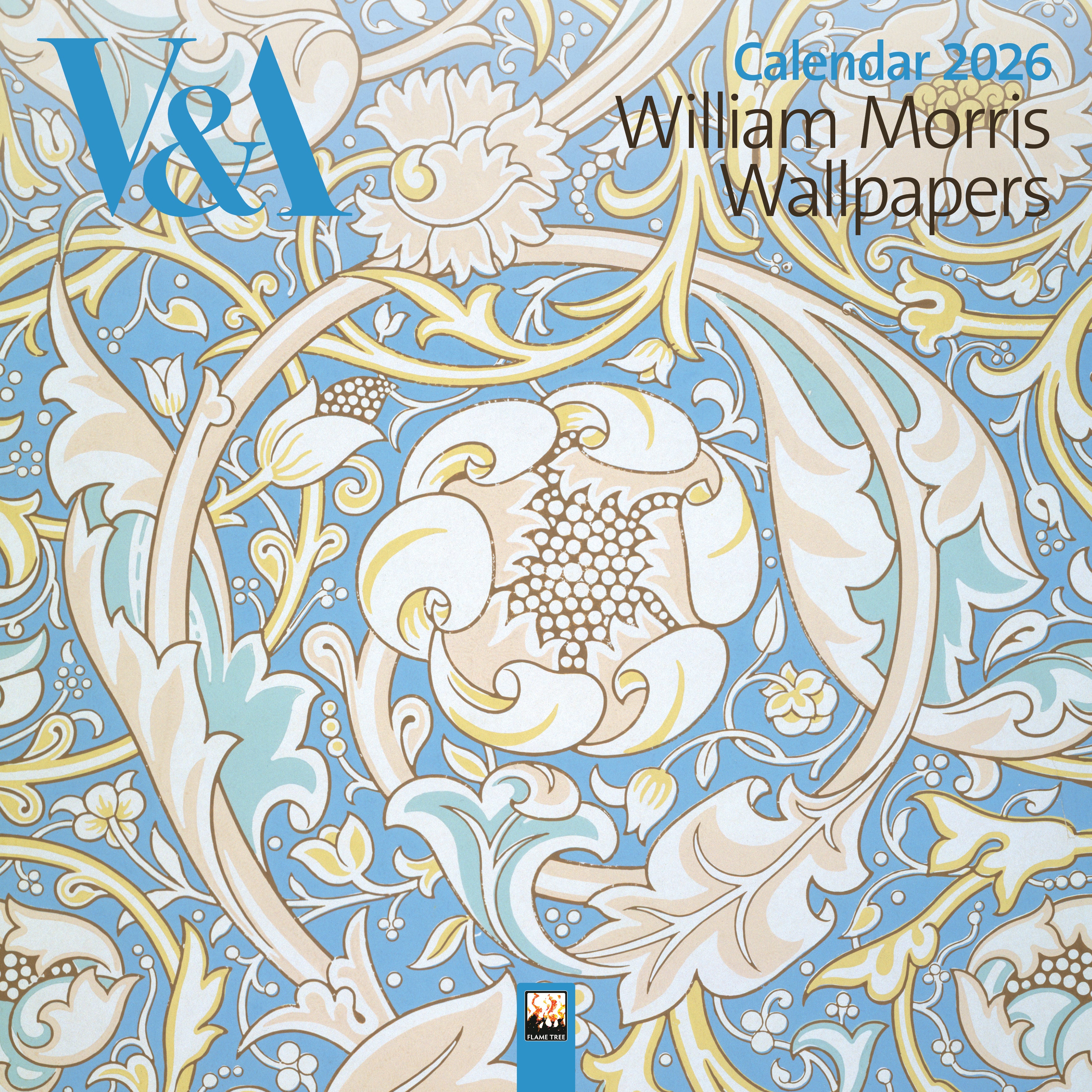 Kalender 2026 William Morris 30x30cm
