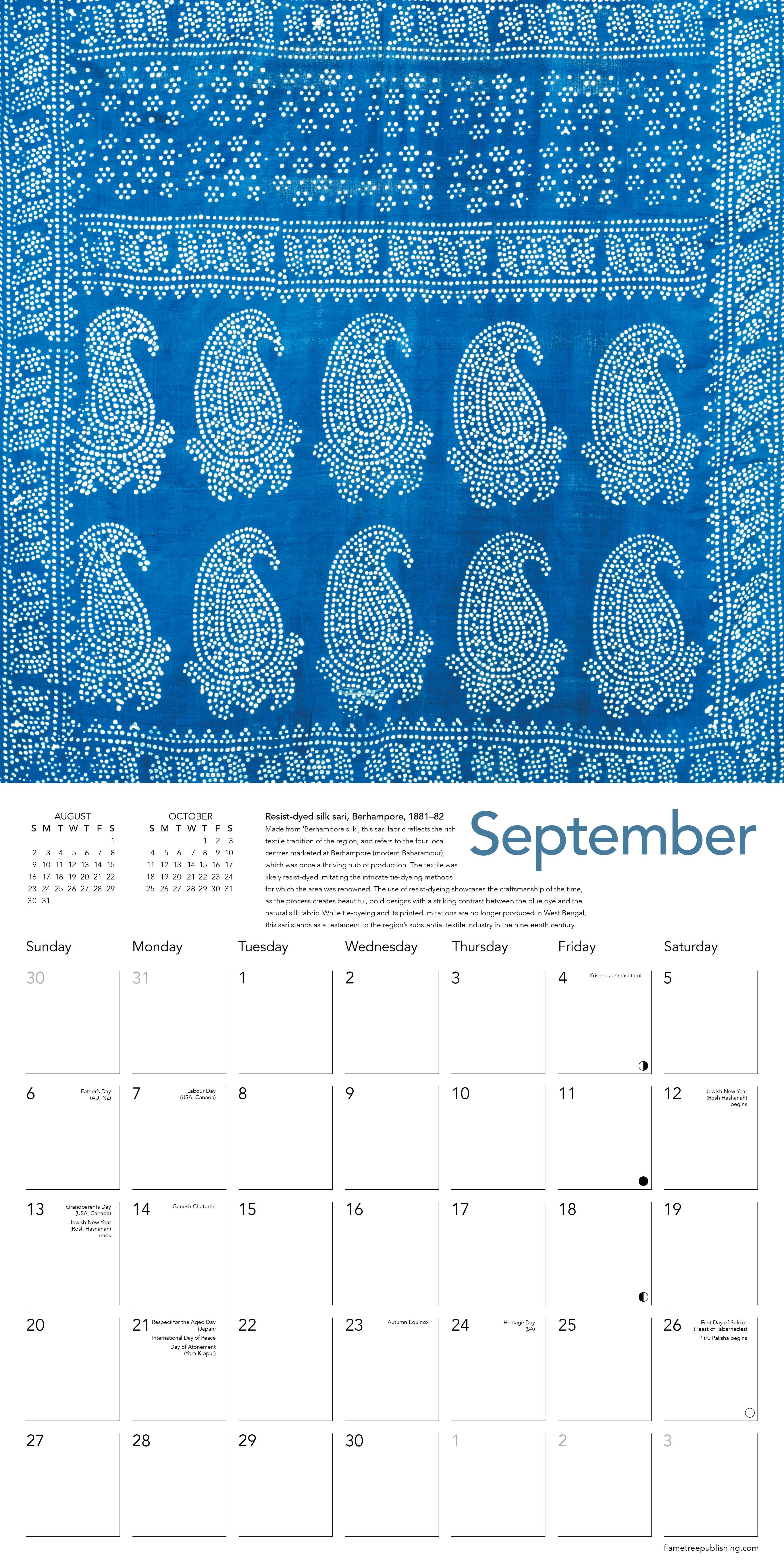 Kalender 2026 30x30 True Blue
